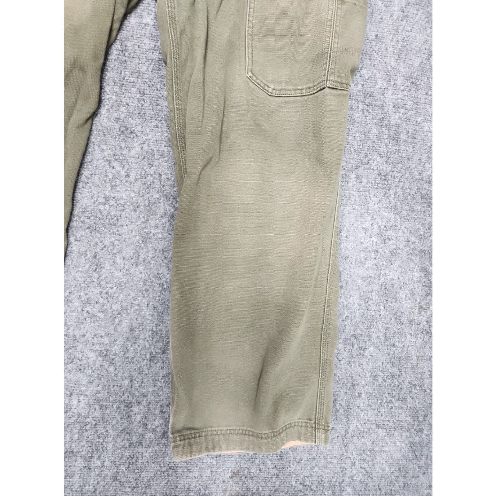 Vintage Duluth Fire Hose Canvas Pants Sz 44x32 Cargo Relax Fit Utility Pants Mens Cargo Pocket Green Cotton Flat Front Straight Relaxed Workwear Vintage: No Size US 44 / EU 60 - 4 Thumbnail