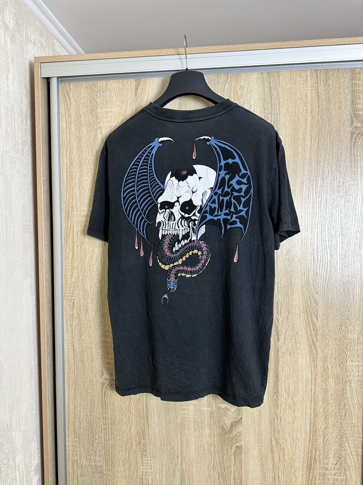 Allsaints 🔥 Allsaints Bat Skull Snake Logo Y2K Art T Shirt Affliction Size US S / EU 44-46 / 1 - 2 Thumbnail