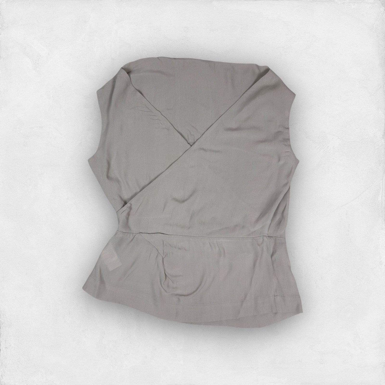 Vivienne Westwood Vivienne Westwood Women's Gray Surplice Neck Wrap Top 46 Size XL / US 12-14 / IT 48-50 - 3 Thumbnail