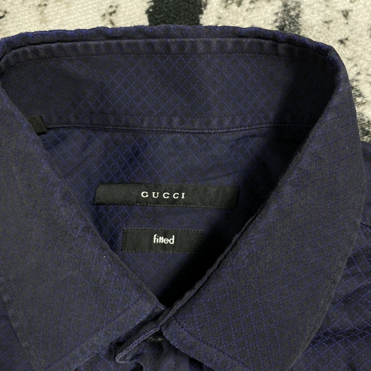 Gucci × Vintage GUCCI VINTAGE LONGSLEEVE BUTTON UP SHIRT LUXURY DESIGNER Y2K Size US L / EU 52-54 / 3 - 3 Thumbnail