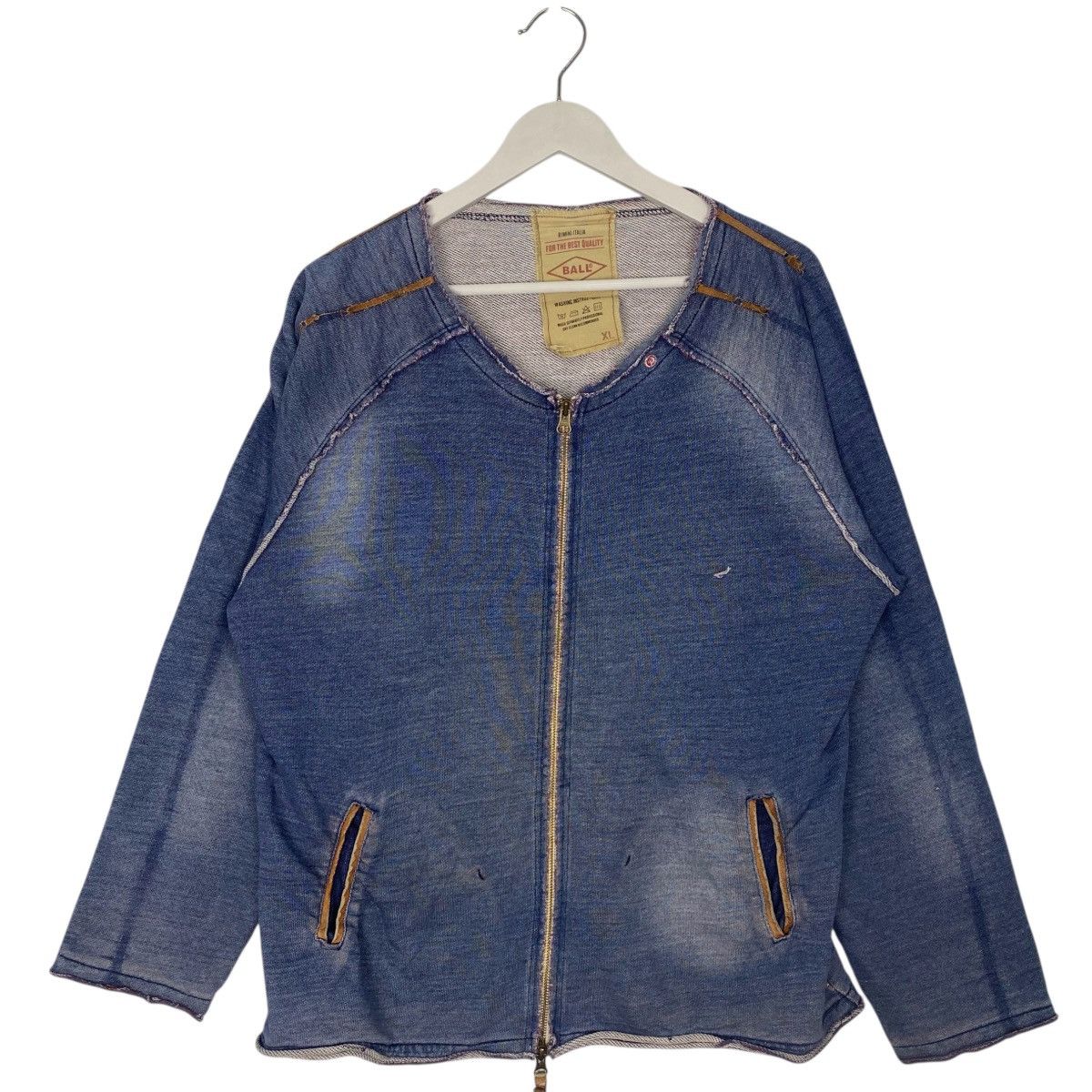 Other Vintage Ball Japan Denim Sweat Jacket Full Zip Wash Dye XL Size US XL / EU 56 / 4 - 1 Thumbnail