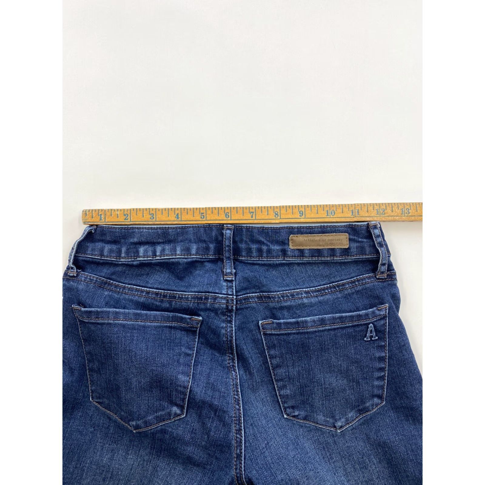Vintage Articles Of Society Skinny Blue Jeans Woman 24 Regular Fringe User: Articles Of Society Skinny Blue Jeans Woman 24 Regular Fringe Size 42" / US 20 - 5 Thumbnail