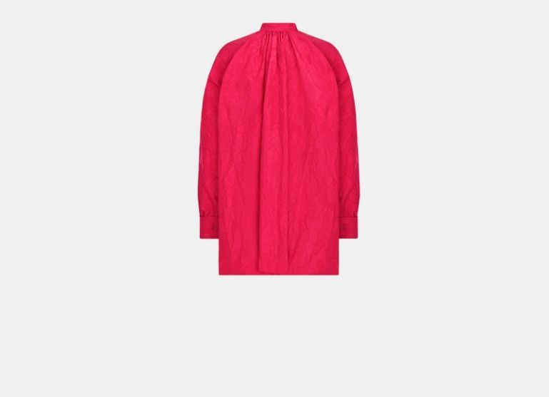 Dior o1w1db10325 411B3 Blouse in Amaryllis Red Size XL / US 12-14 / IT 48-50 - 2 Thumbnail