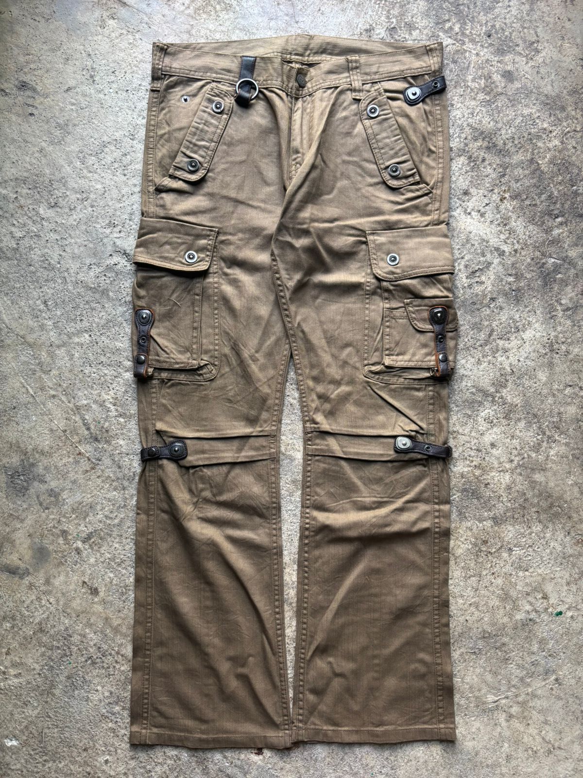 Tornado Mart 2000s Tornado Mart Multipocket Bondage Cargo Pants Size US 34 / EU 50 - 1 Thumbnail
