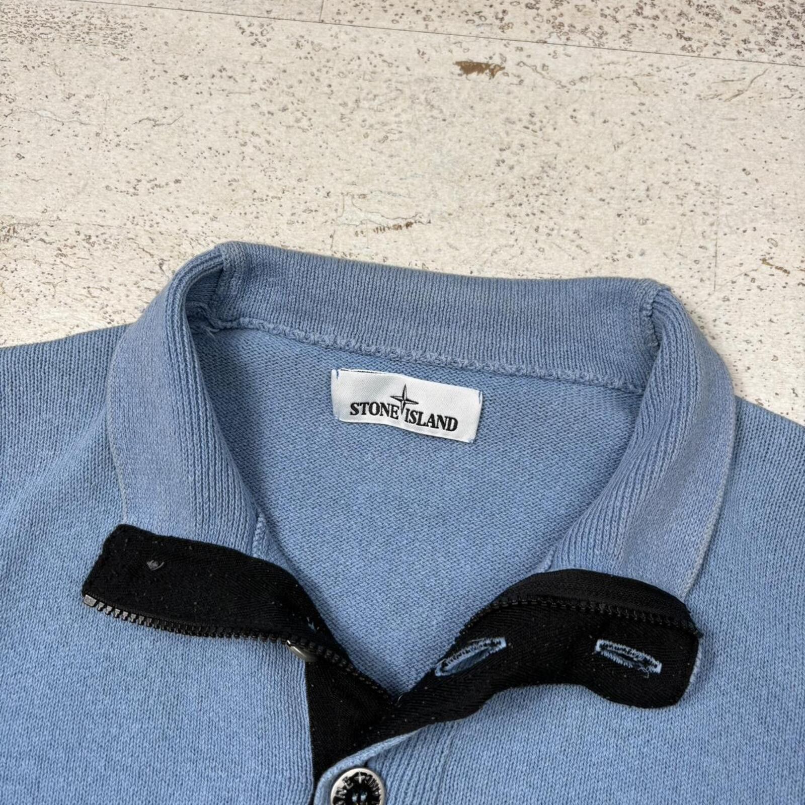 Stone Island Stone Island Quarter Zip Jumper (L) Size US L / EU 52-54 / 3 - 3 Thumbnail