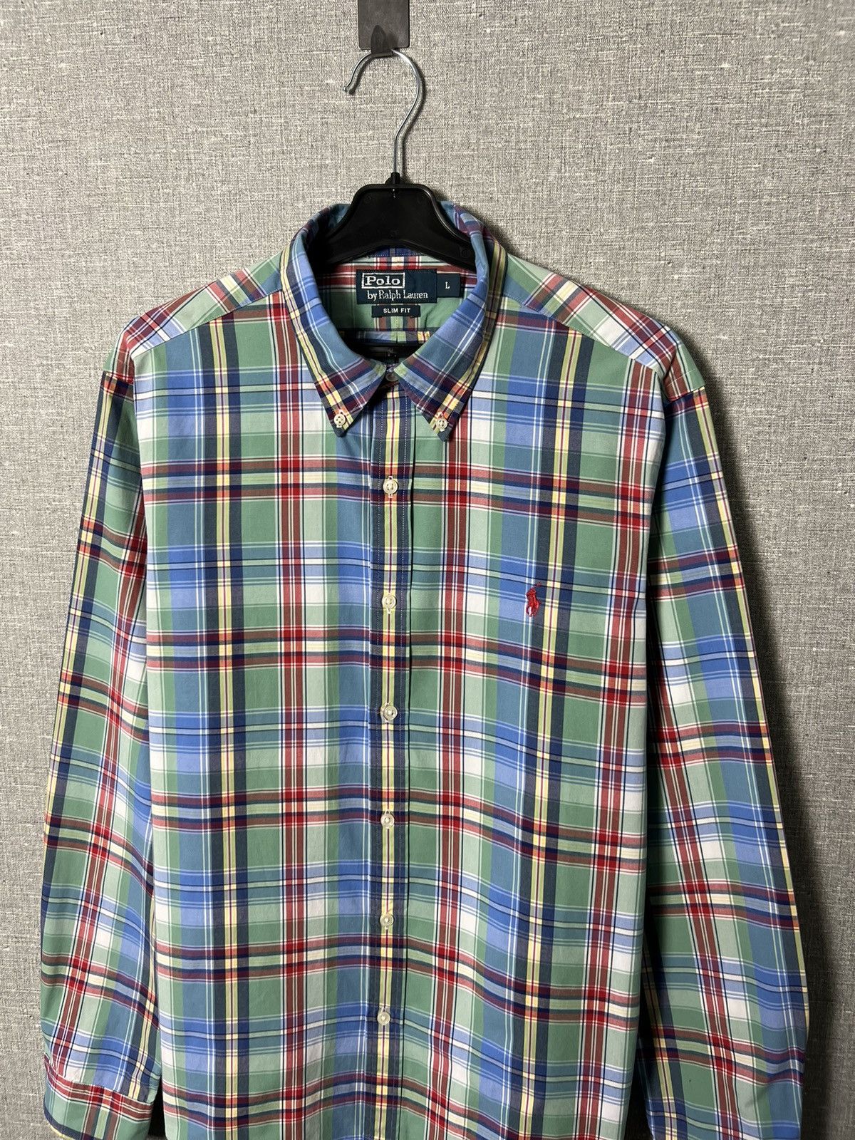 Polo Ralph Lauren Vintage Polo Ralph Lauren Plaid Button Long Sleeves Shirt Size US L / EU 52-54 / 3 - 2 Thumbnail
