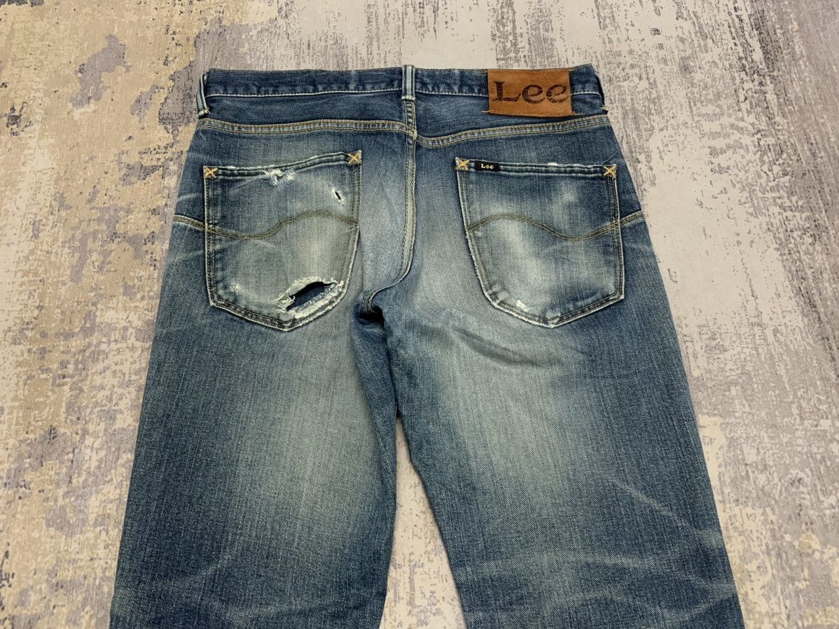 If Six Was Nine LEE Distress Faded Boot Cut Y2K Mud max style jeans Size US 31 - 14 Thumbnail