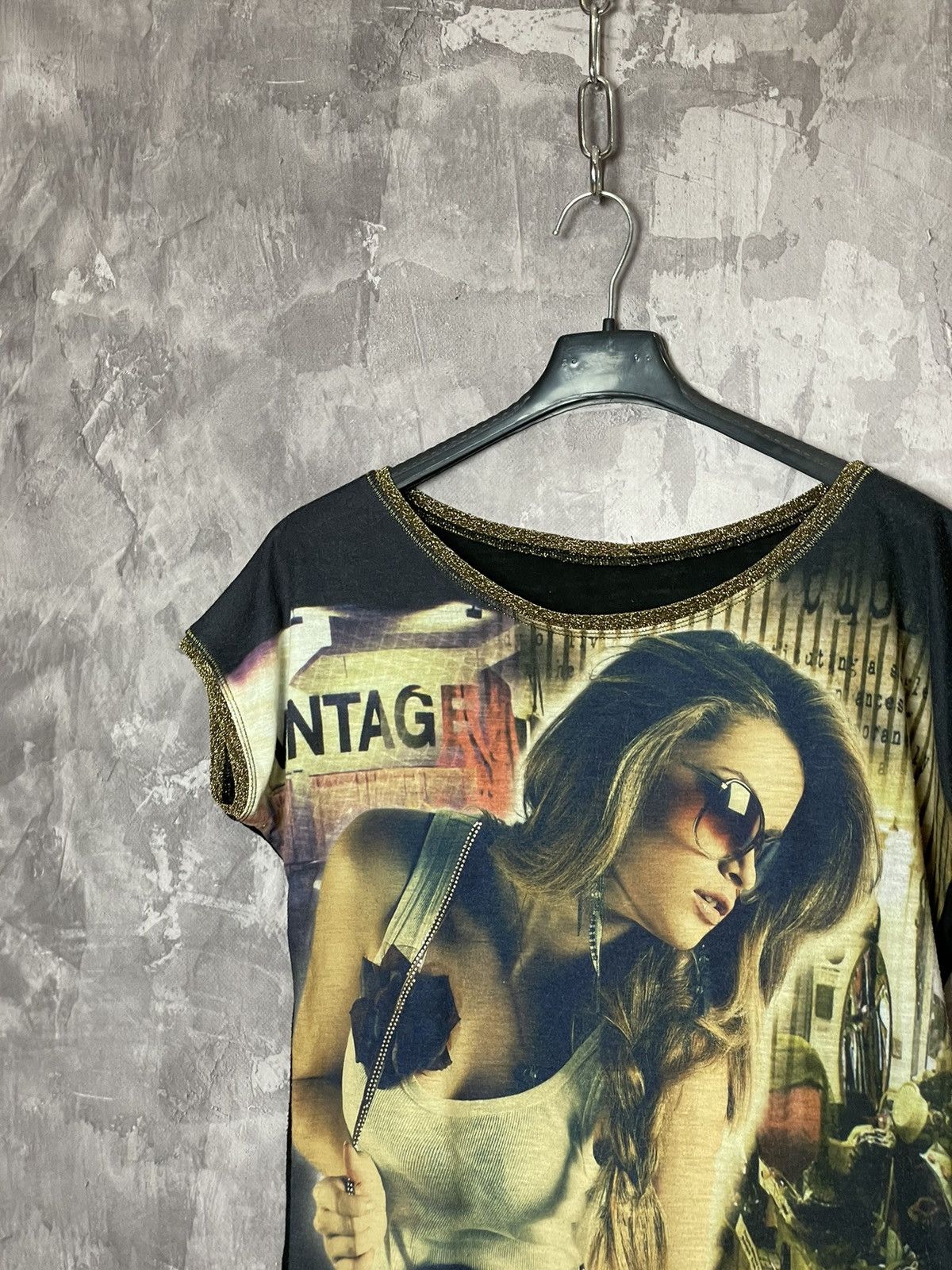 Hysteric Glamour × Japanese Brand Vintage Y2K Japanese Mesh Jean Paul Gaultier Style T-shirt Size M / US 6-8 / IT 42-44 - 6 Thumbnail