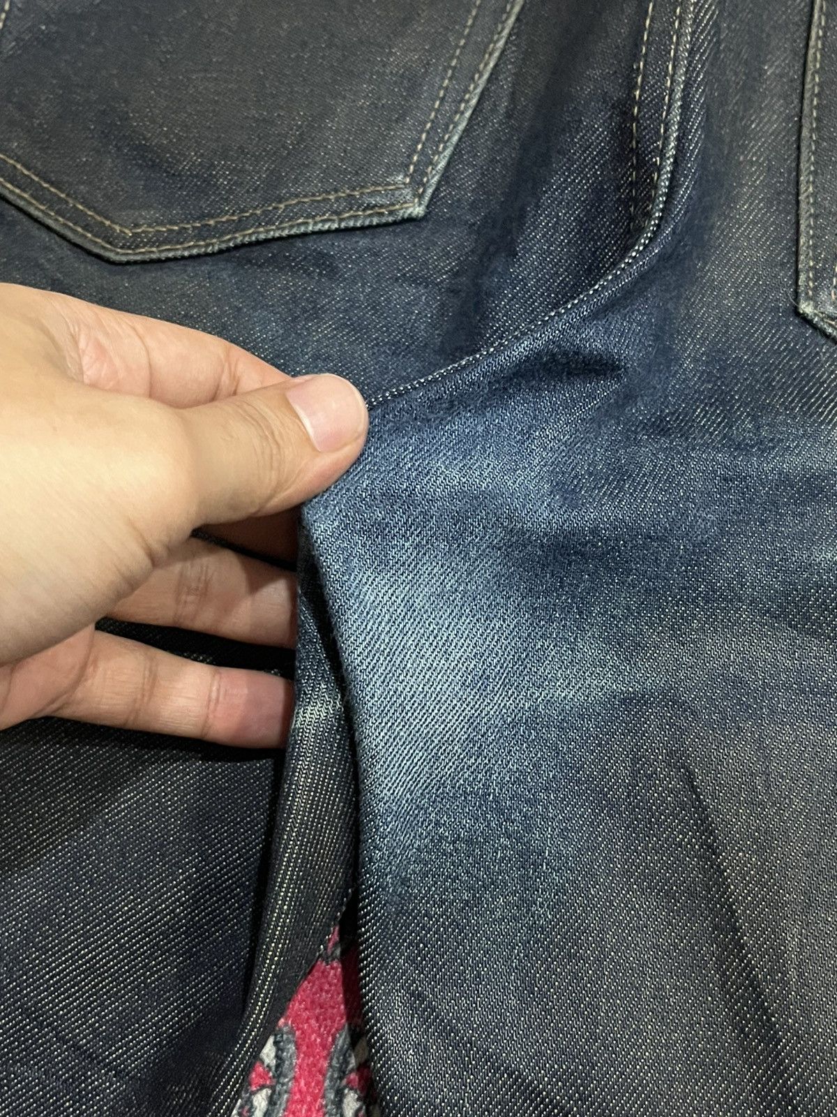 Undercover × Uniqlo Vintage Uniqlo UJ Dark Blue Faded Washed Selvedge Jeans Size US 32 / EU 48 - 9 Thumbnail