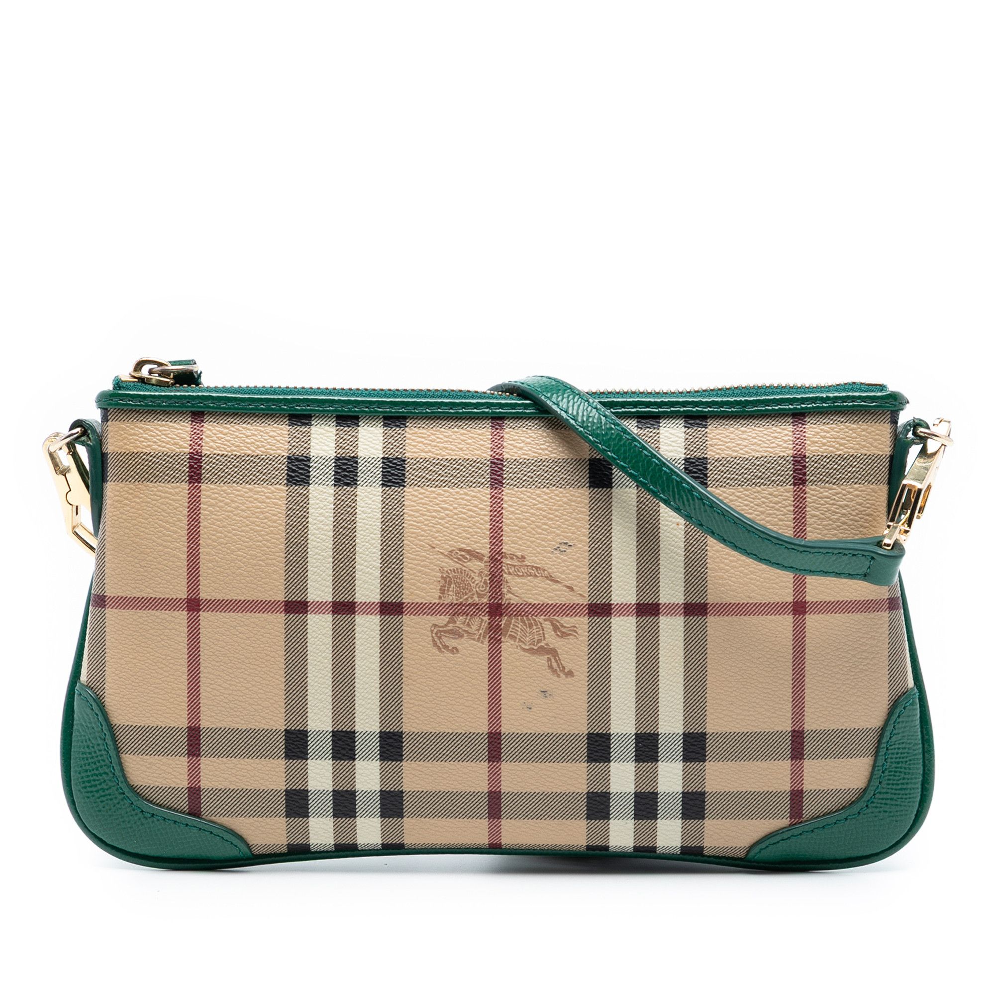 Burberry Burberry Haymarket Check Coated Canvas Peyton Crossbody Size ONE SIZE - 1 Thumbnail