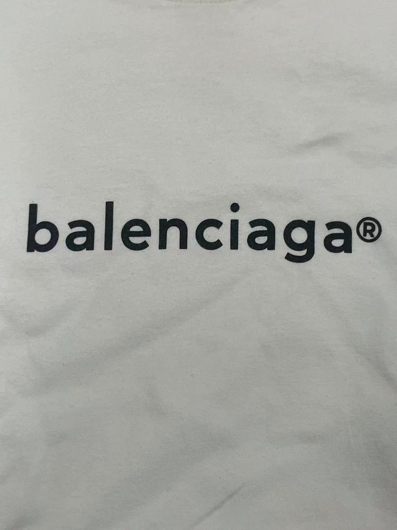 Balenciaga Balenciaga Cotton Regular T-Shirt Women's White Size XS / US 0-2 / IT 36-38 - 3 Thumbnail