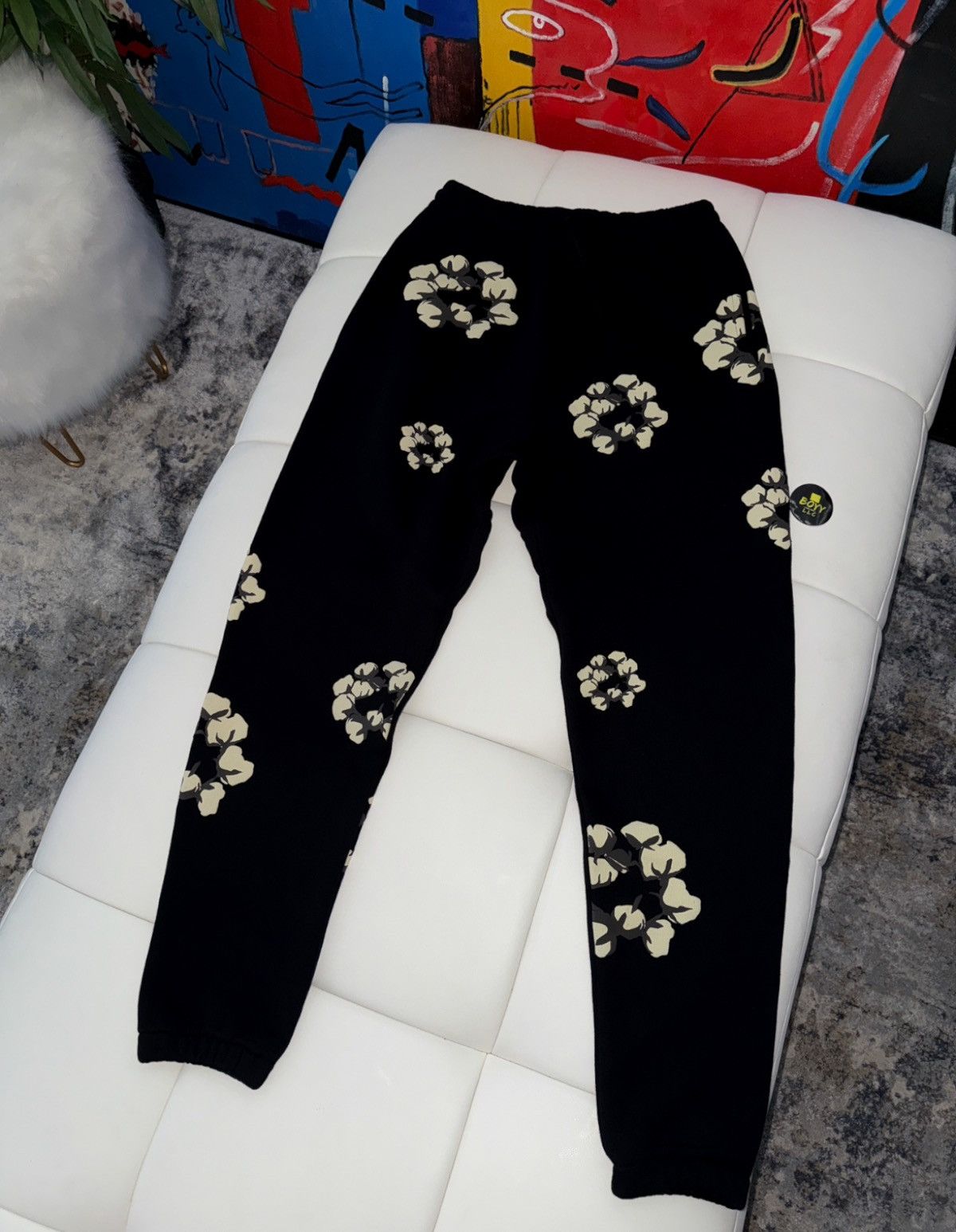 Cactus Plant Flea Market × DENIM TEARS Cactus denim wreath sweatpants Size US M / EU 48-50 / 2 - 1 Thumbnail