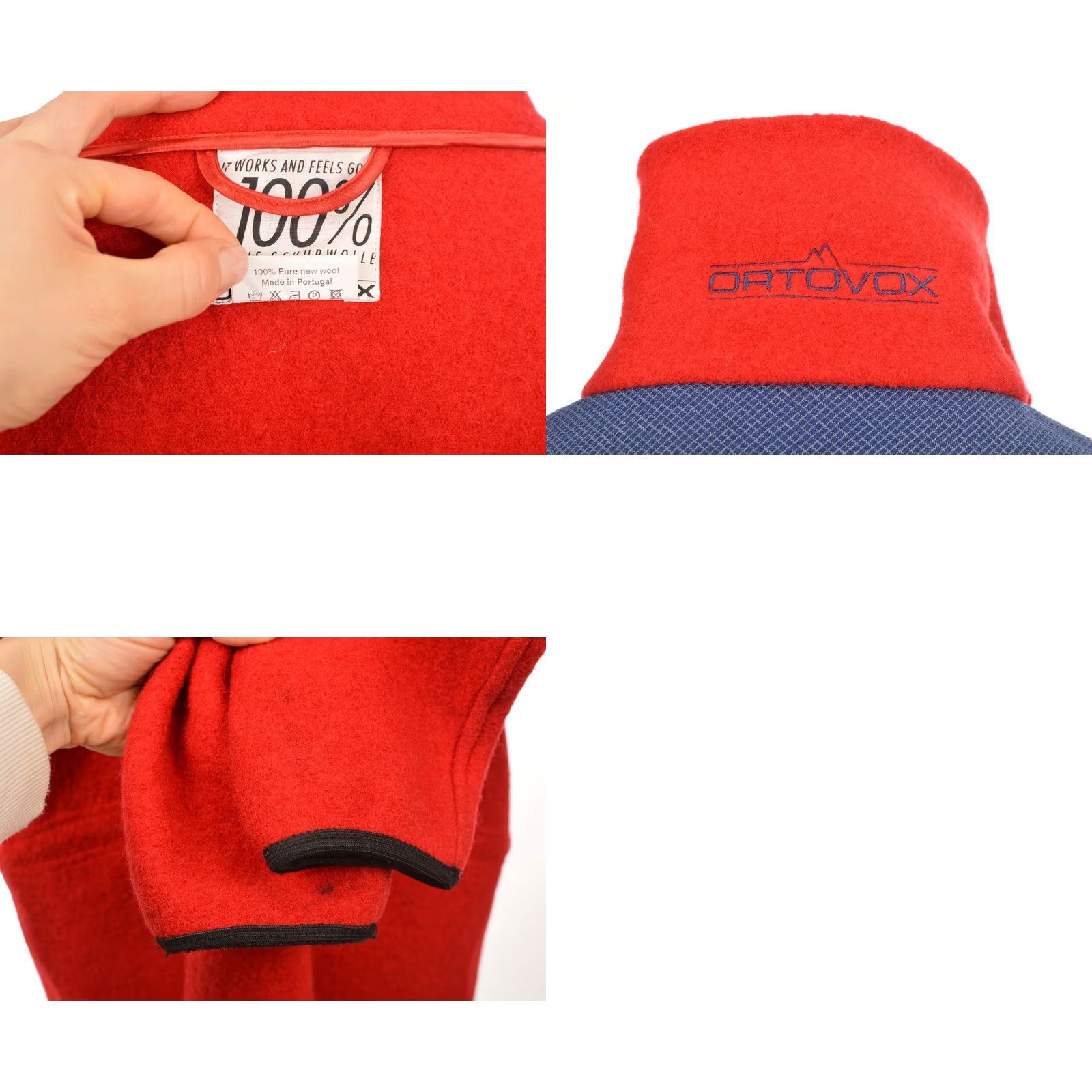ORTOVOX Ortovox DDP Vintage Mens Red Pure New Wool Jacket L Size US L / EU 52-54 / 3 - 9 Thumbnail
