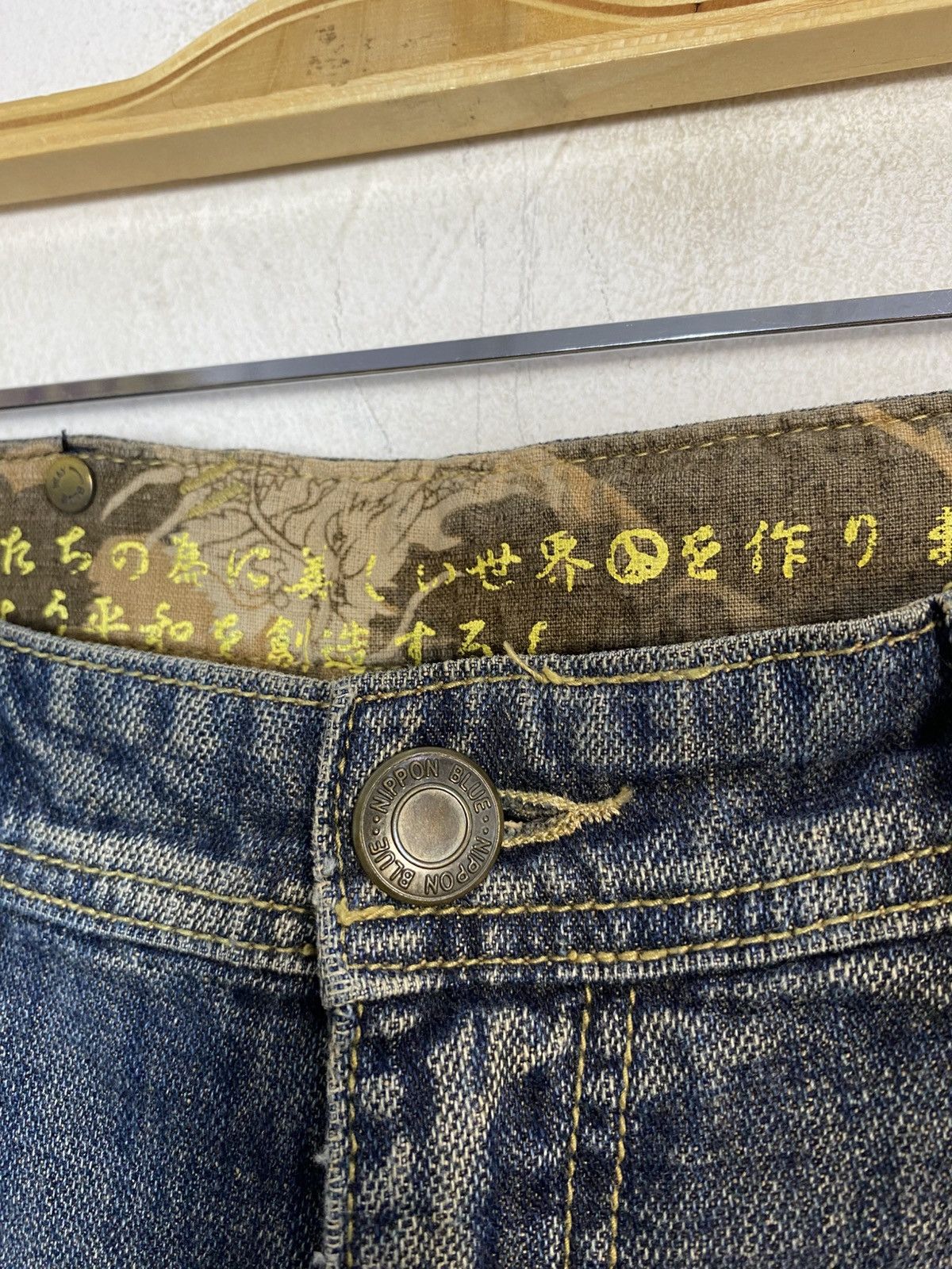 Other Nippon Blue Distressed Rusty Denim Straight Size 30 31 W351 Size US 31 - 6 Thumbnail