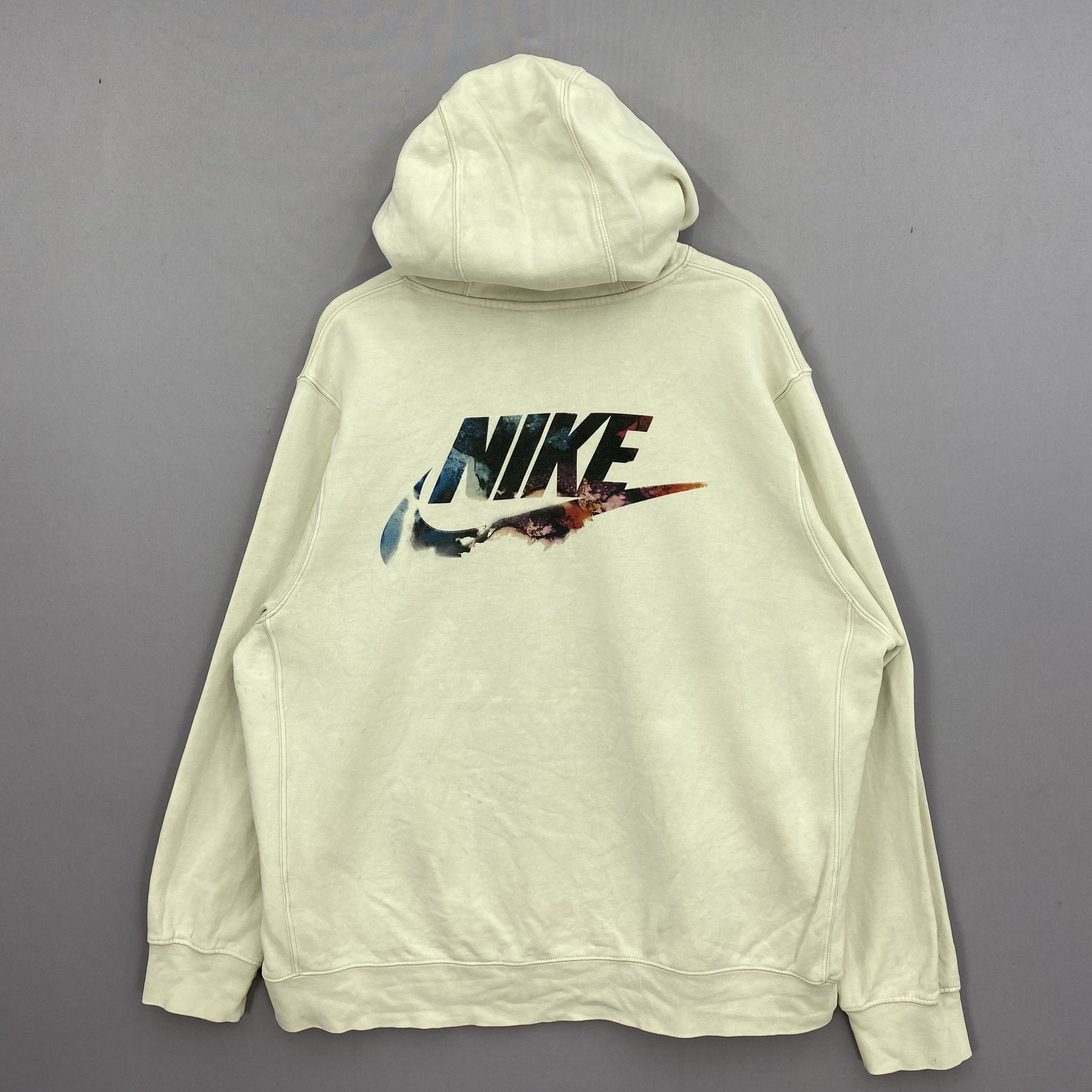 Nike Vintage Nike Sweater Y2K Big Swoosh Hoodie Sweatshirt Size US XL / EU 56 / 4 - 4 Thumbnail