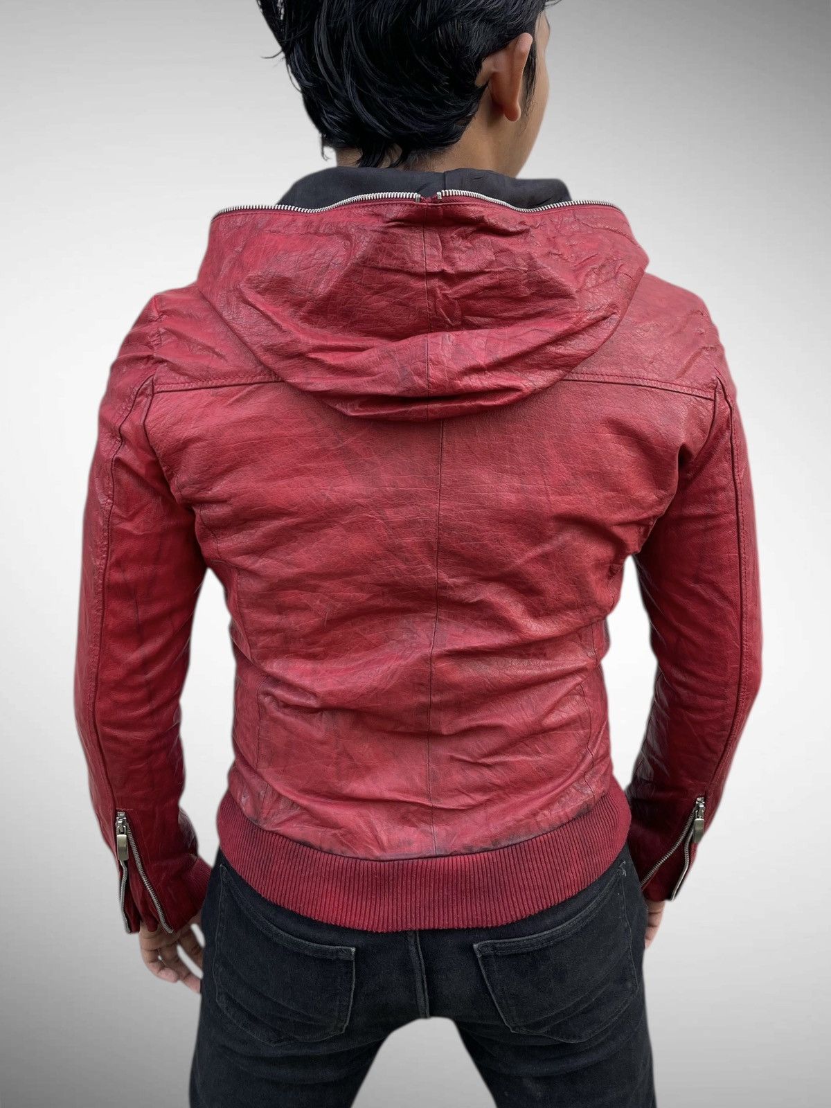 14th Addiction 🔥VINTAGE HARLEM ROUNGE FULL-ZIP BUFFALO LEATHER JACKET Size US M / EU 48-50 / 2 - 5 Thumbnail