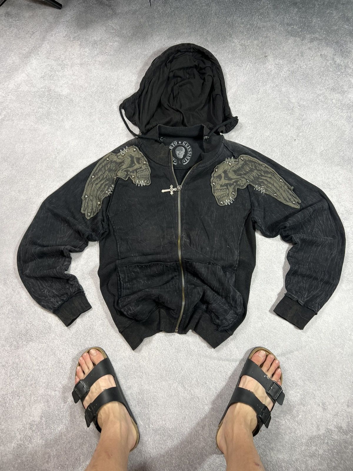 If Six Was Nine 🖤VTG CRAZY🔥 AFFLICTION RICK OWENS HYSTERIC GLAMOUR STYLE JAC Size US L / EU 52-54 / 3 - 6 Thumbnail