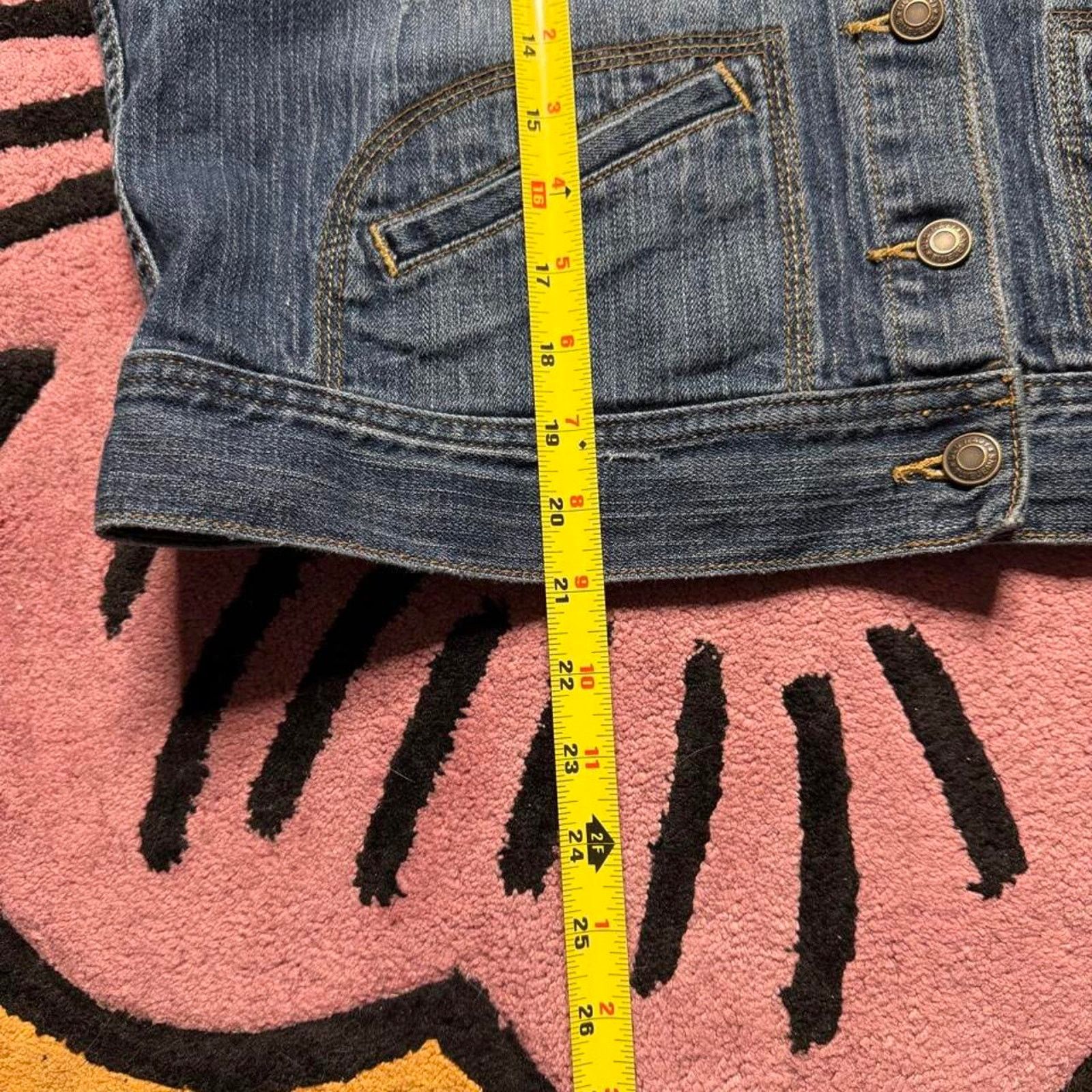 Old Navy Vintage Y2K Old Navy Denim Trucker Jean Jacket Women's XL Size XL / US 12-14 / IT 48-50 - 5 Thumbnail