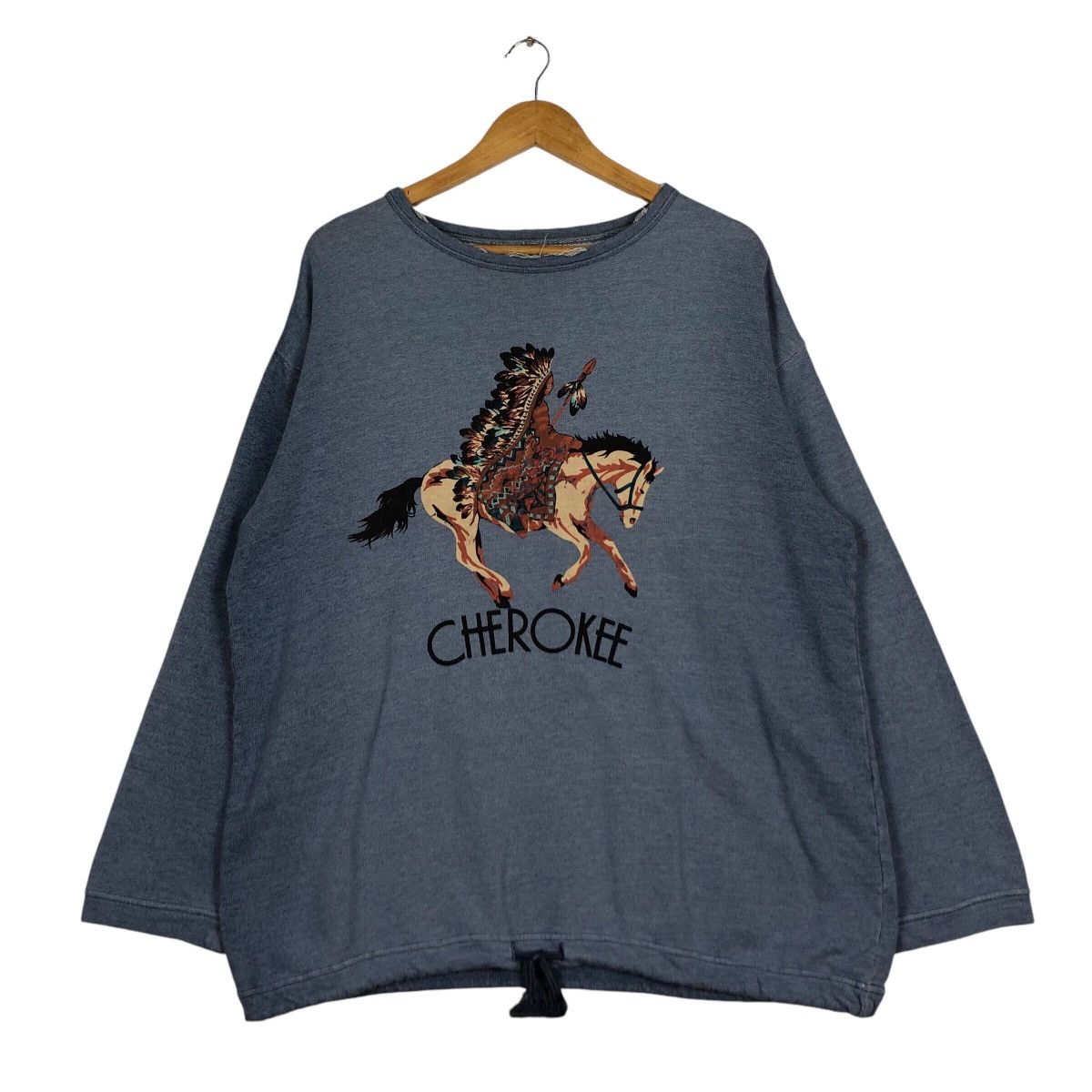 Japanese Brand × Vintage Vintage Cherokee Rare Sweatshirt Horses Rare Large Size US L / EU 52-54 / 3 - 1 Thumbnail