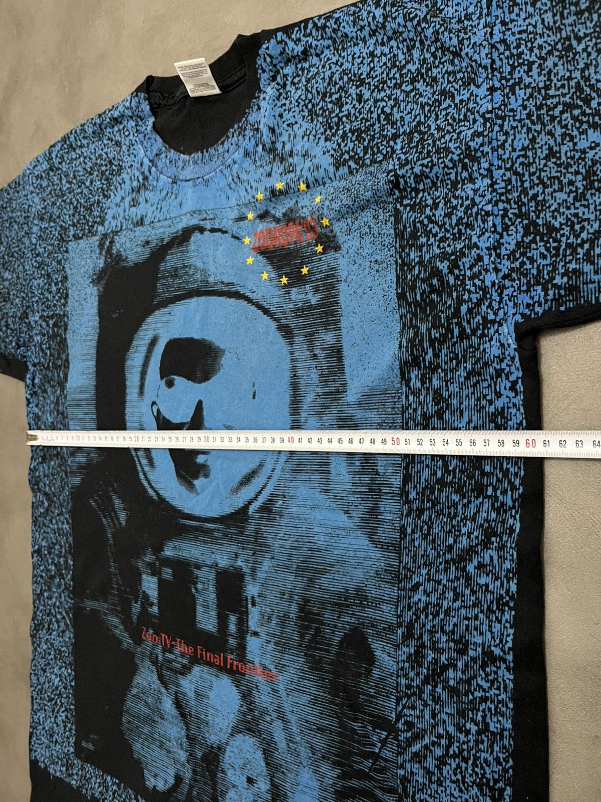 Band Tees U2 ZOOROPA '93 TOUR ZOO TV THE FINAL FRONTIER AOP TEE Size US XL / EU 56 / 4 - 10 Thumbnail