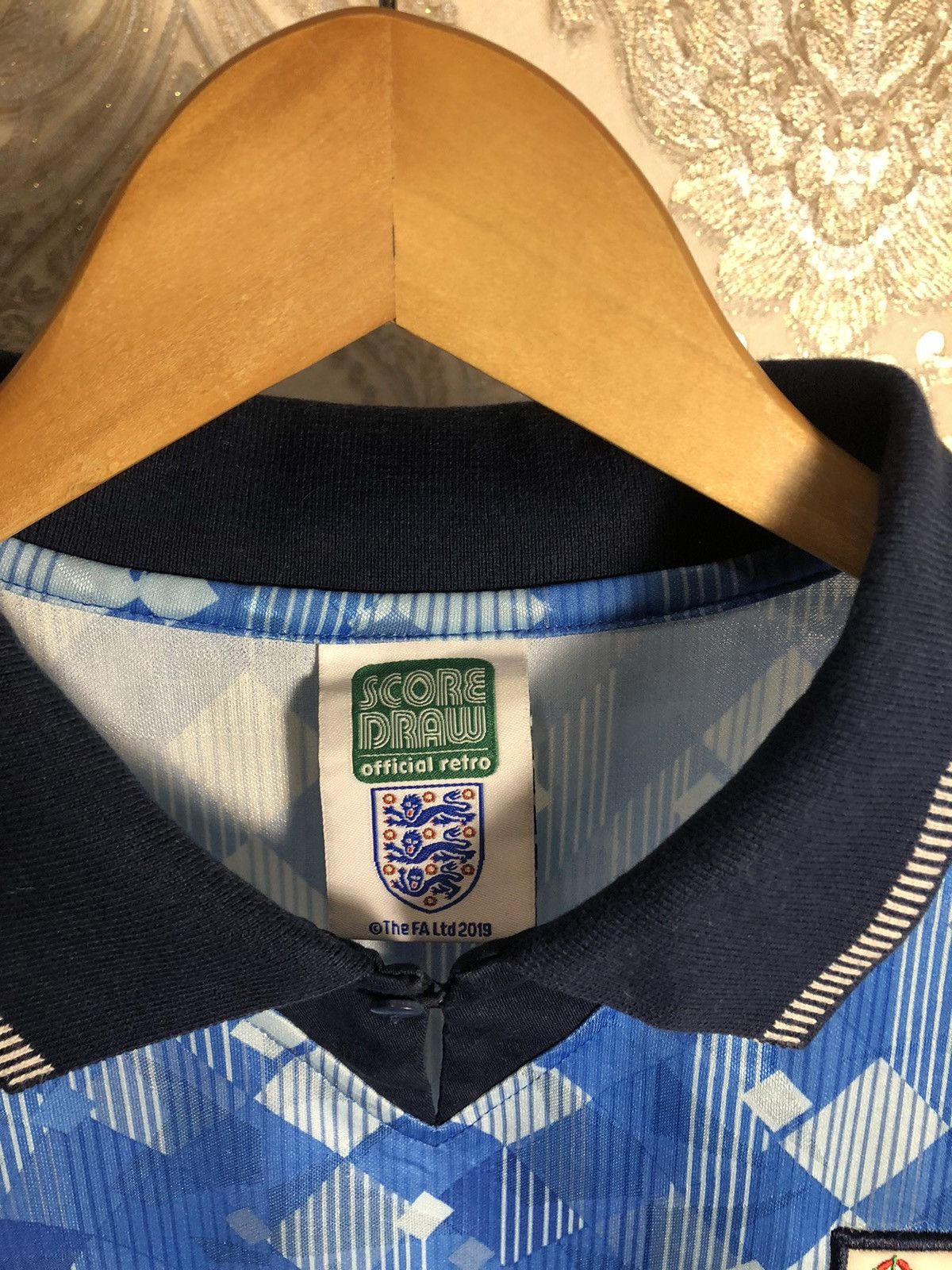 Vintage VERY RARE ENGLAND RETRO SOCCER JERSEY MANCHESTER Y2K 90s Size US M / EU 48-50 / 2 - 3 Thumbnail