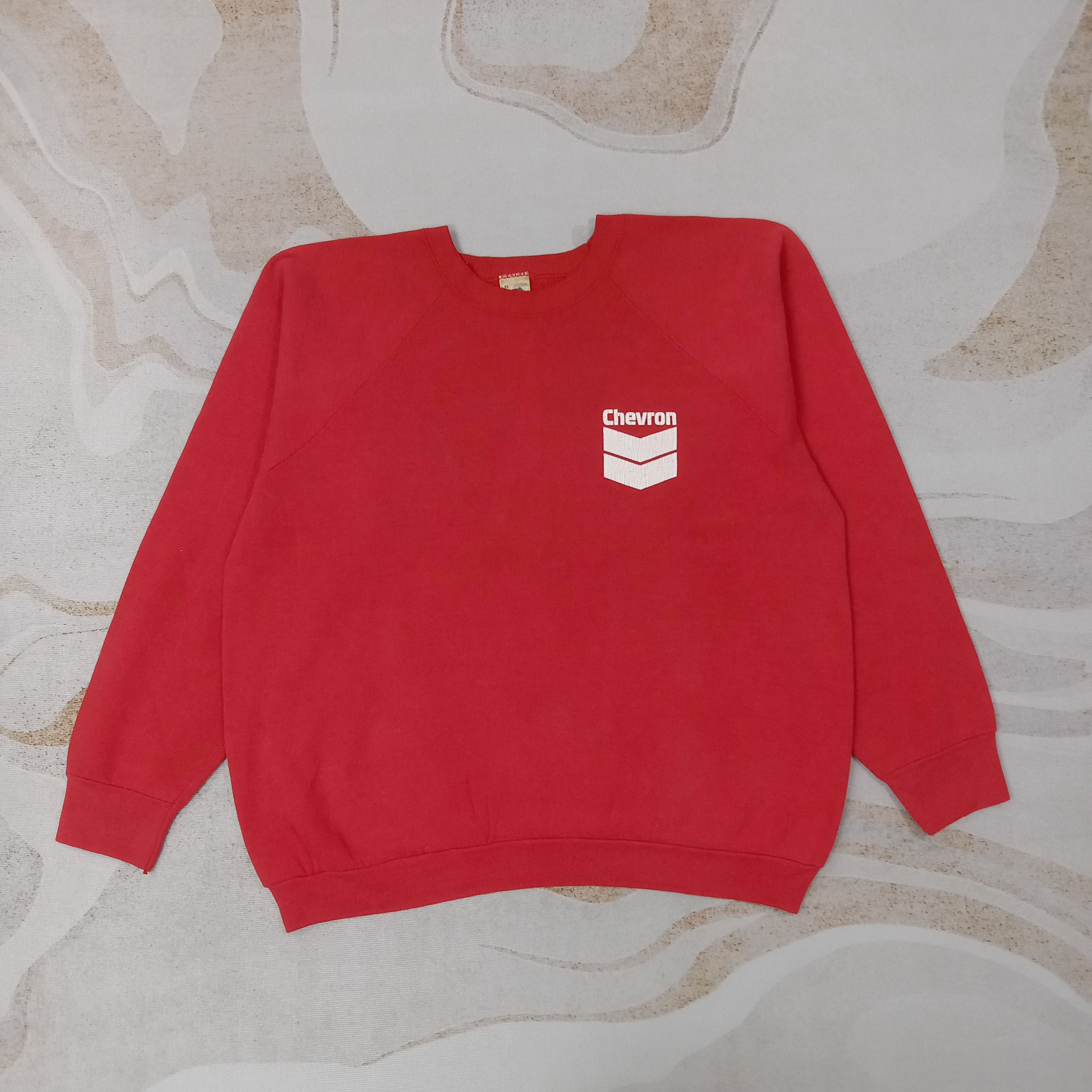 Chevrolet 90's Chevron American Company Brand Sweatshirt C257N6 Size US XL / EU 56 / 4 - 1 Thumbnail