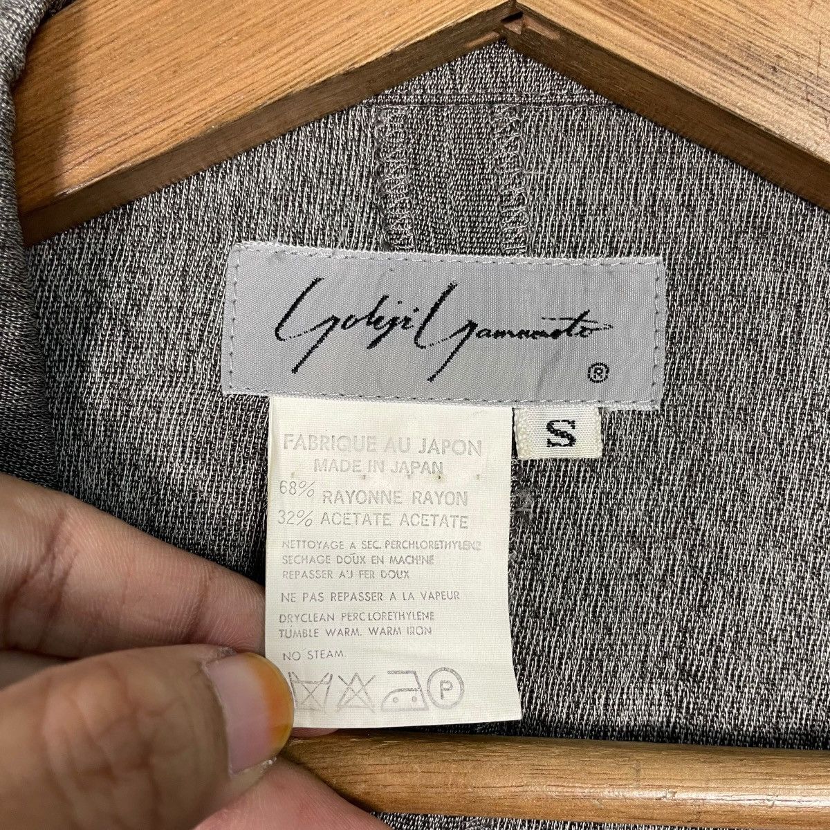 Yohji Yamamoto Yohji Yamamoto Double Breasted Rayon Jacket Size S / US 4 / IT 40 - 14 Thumbnail