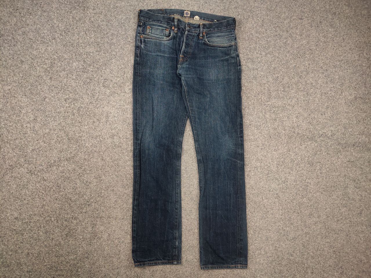 Indigofera Indigofera Vintage Selvedge Distressed Japan Denim Jeans Size US 34 / EU 50 - 2 Thumbnail