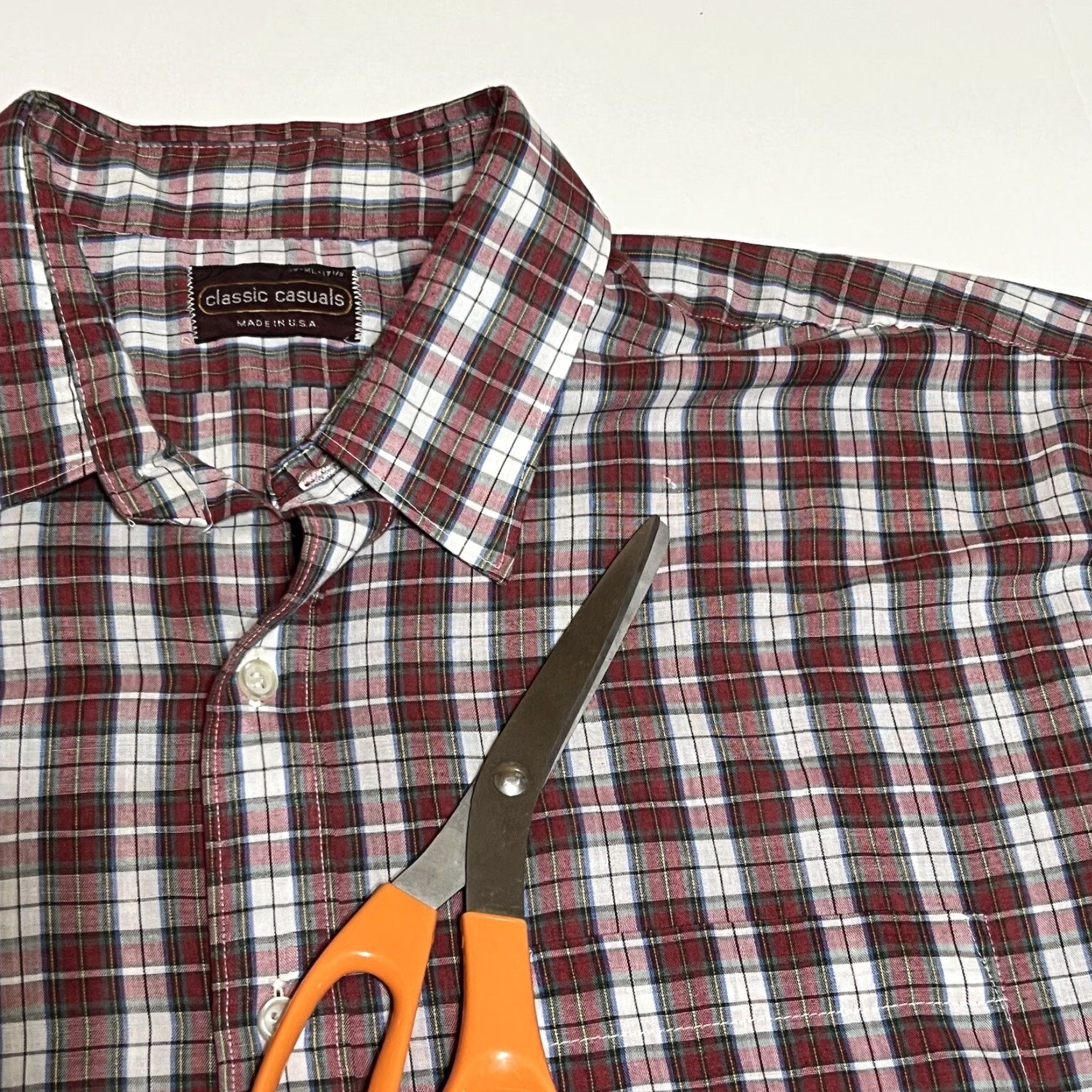 Vintage VINTAGE Front Button-Up Shirt Red Plaid Long Sleeve Mens XL USA Made Front Size US XL / EU 56 / 4 - 7 Thumbnail