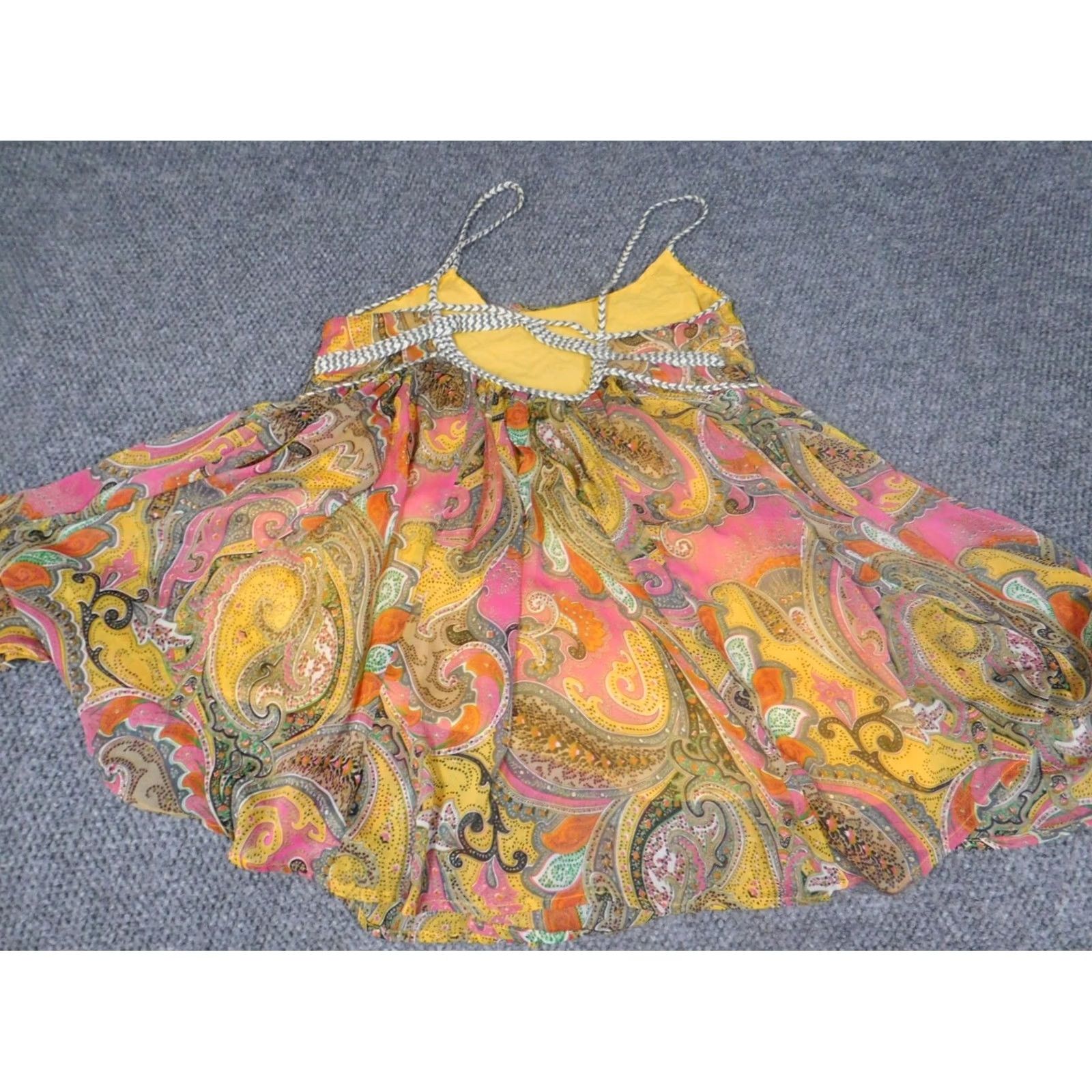 CO Ark & Co Womens Blouse Medium Pink Pullover Stretch Argyle Yellow Casual Size M / US 6-8 / IT 42-44 - 7 Thumbnail