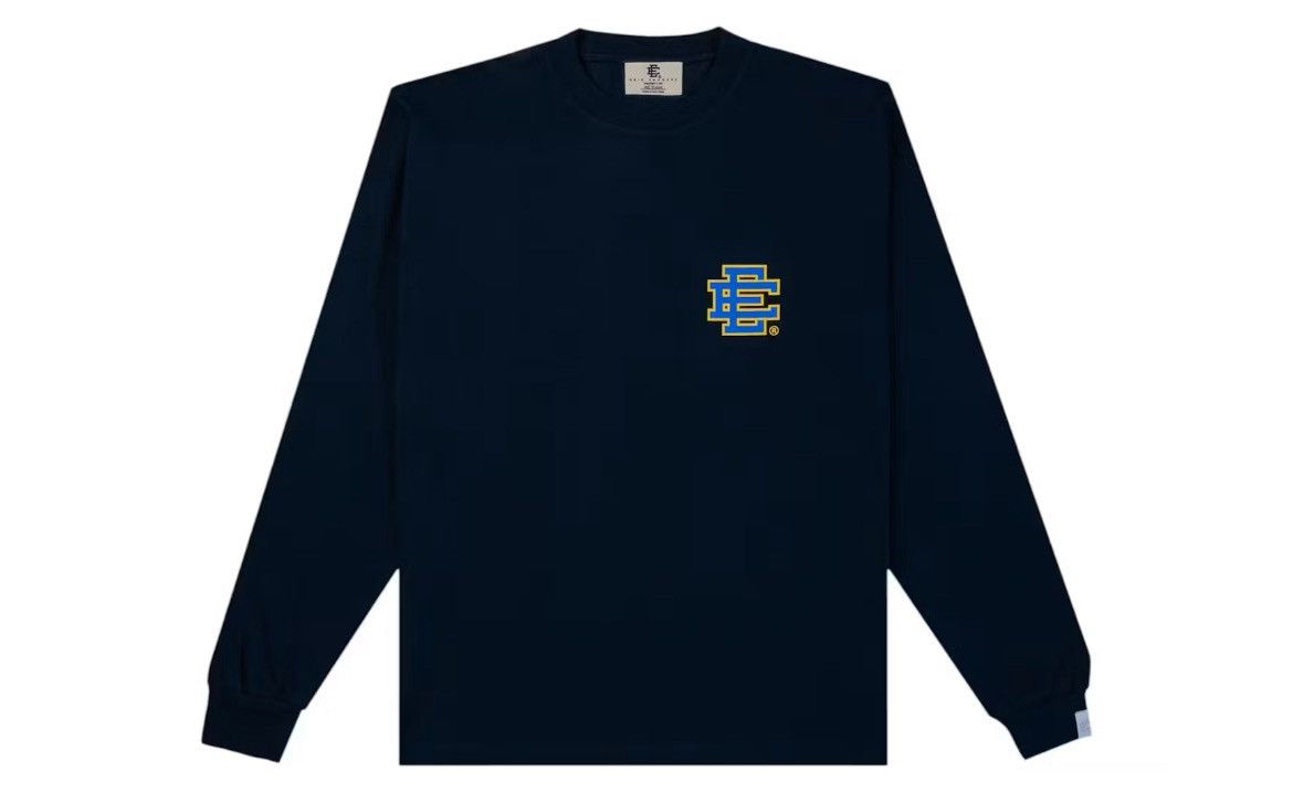 Eric Emanuel Eric Emanuel navy w blue & yellow EE long sleeve tee large Size US L / EU 52-54 / 3 - 1 Thumbnail