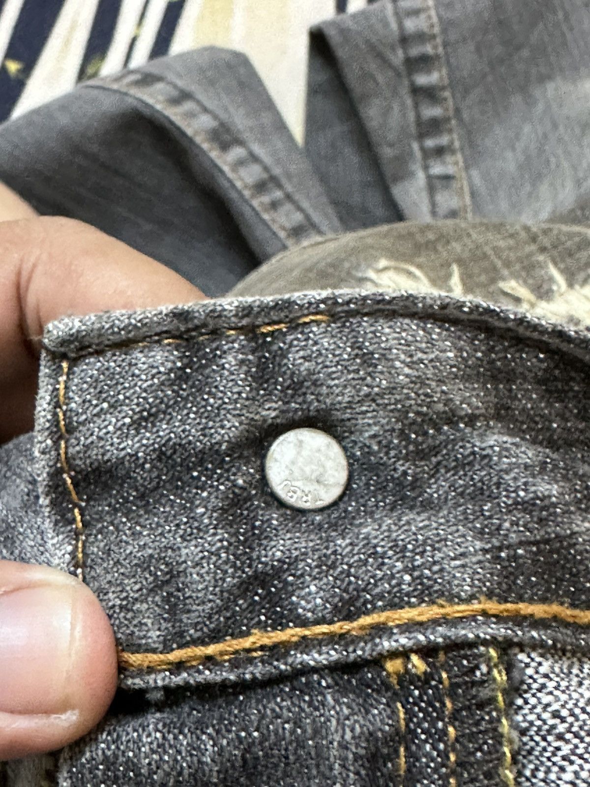 True Religion Vintage True Religion Flare Bootcut Grunge Distressed Denim Size US 31 - 11 Thumbnail