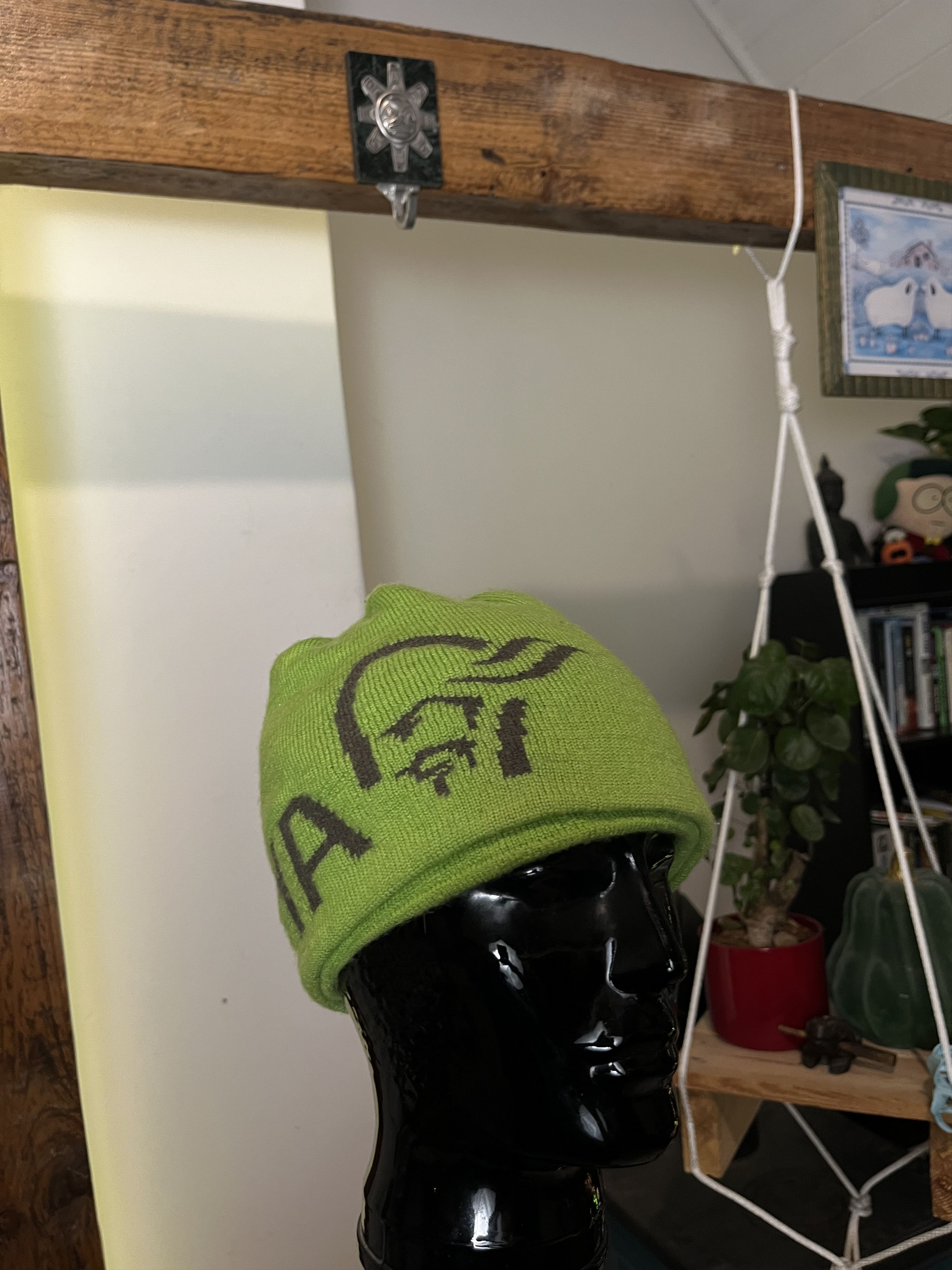 Norrona × Vintage Norrona Arc'Teryx Bird Head Toque Style Wool Green Beanie Size ONE SIZE - 1 Thumbnail