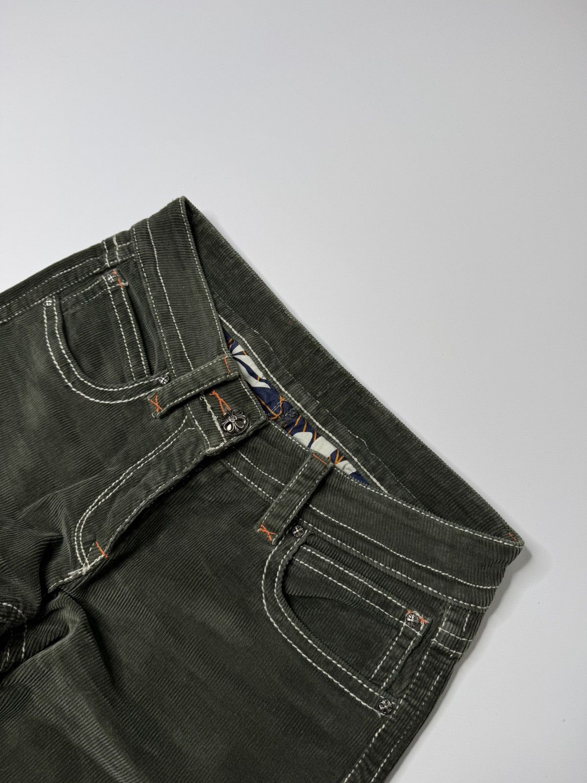 Vintage Vintage avant garde bottle green corduroy pants swag if6was9 Size US 32 / EU 48 - 2 Thumbnail