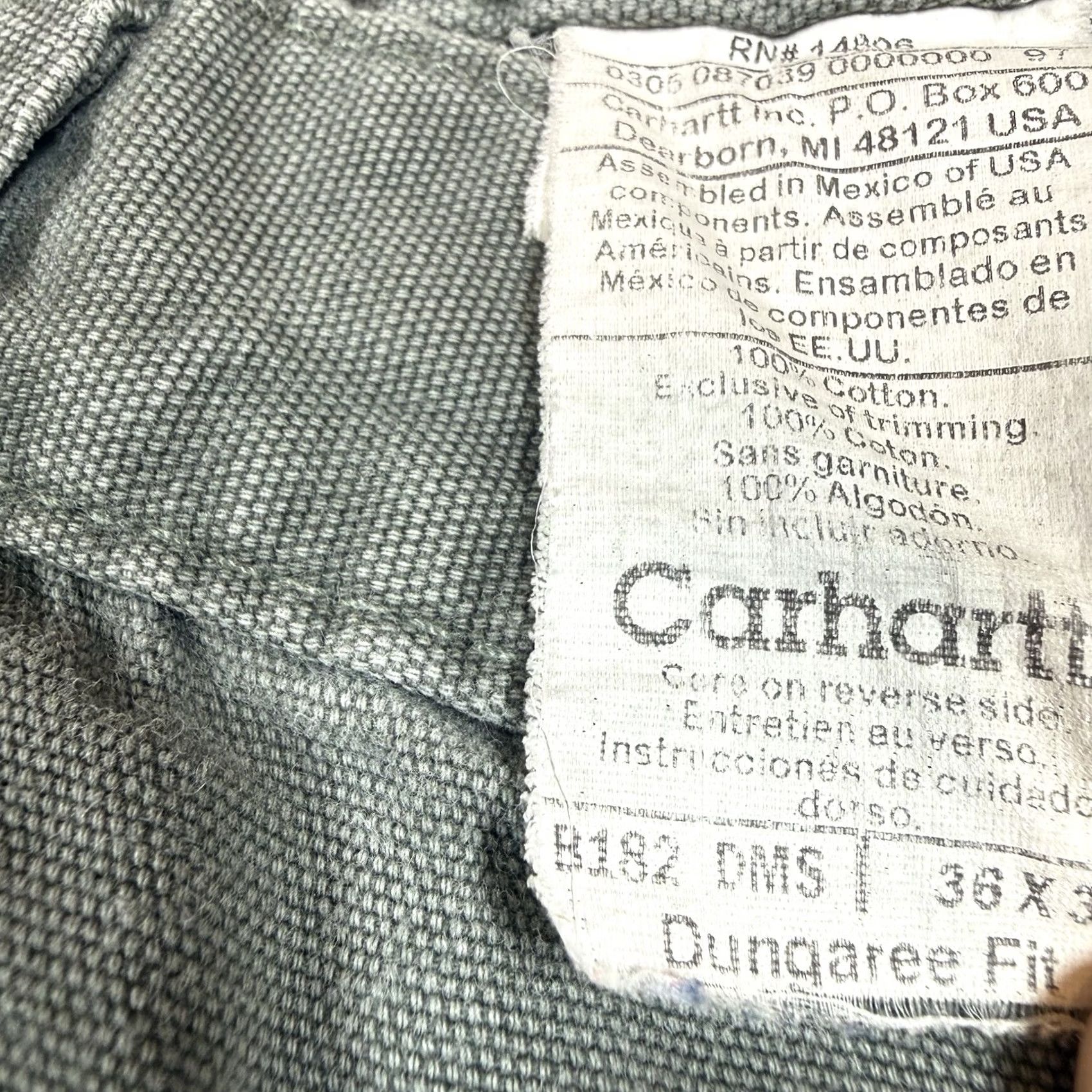 Carhartt VINTAGE Carhartt Pants Mens Green 34x29 Cargo Canvas Dungaree Fit Size US 34 / EU 50 - 6 Thumbnail