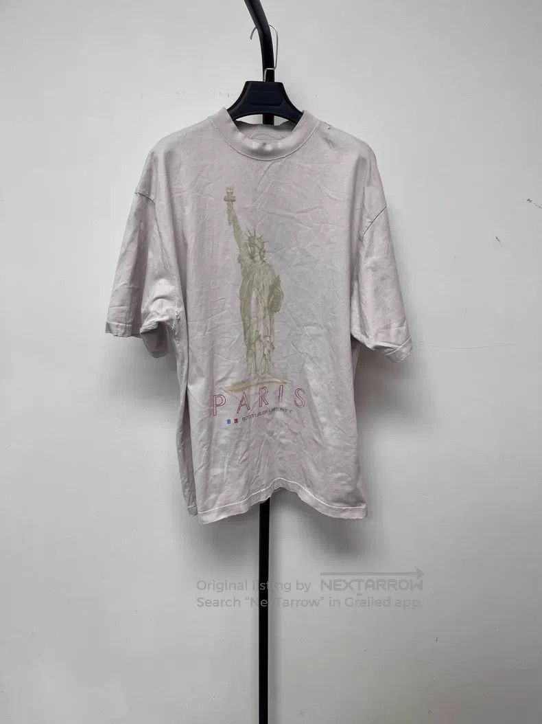 Balenciaga Balenciaga Statue of Liberty Alphabet Printed Short Sleeve Size US S / EU 44-46 / 1 - 1 Thumbnail