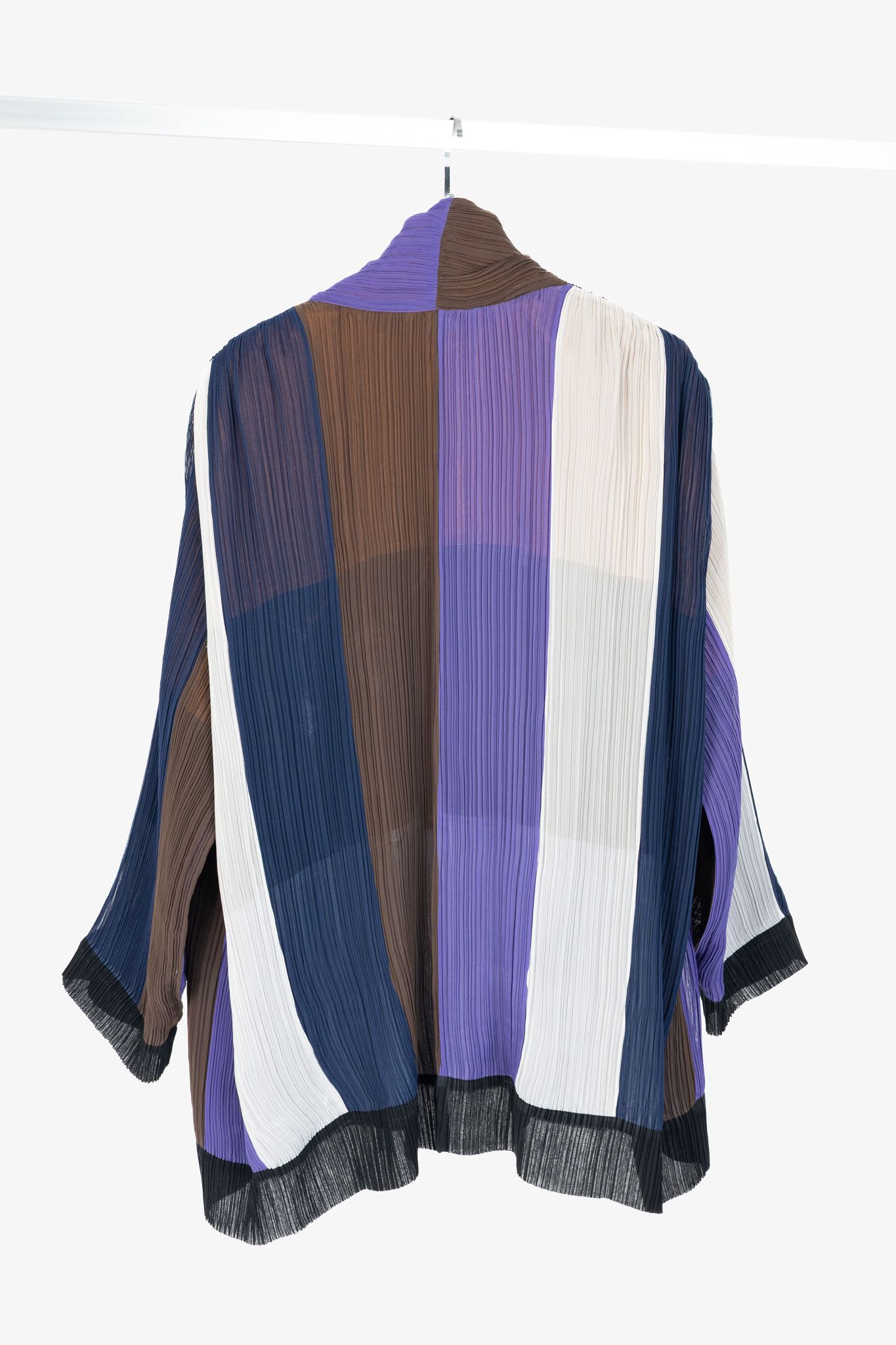 Issey Miyake Issey Miyake SS93 Reversible Striped Pleated Jacket Size M / US 6-8 / IT 42-44 - 8 Thumbnail