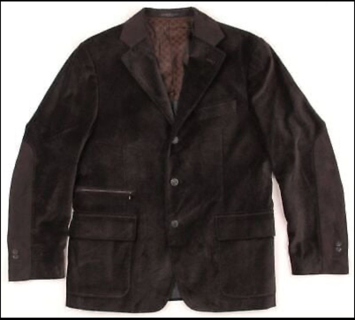 Corneliani Corneliani ID Men's Brown suede blazer Designer Suede Jacket Size 40R - 7 Thumbnail