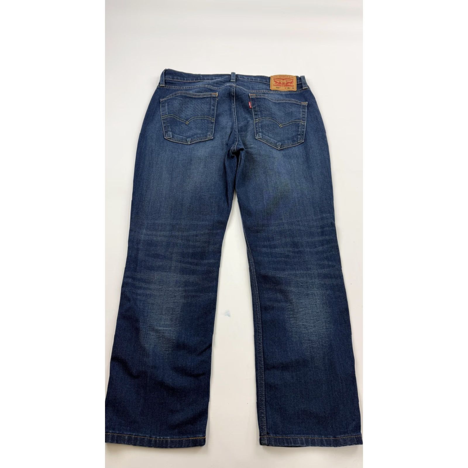 Levi's Levi's Jeans Mens 514 36x30 Blue Mid Rise WaterLess Straight Leg Denim Stretch Size US 36 / EU 52 - 6 Thumbnail