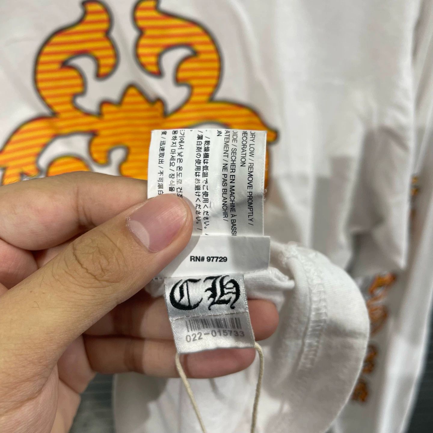 Chrome Hearts Chrome Hearts White Sanskrit Sword Graphic Long Sleeve M Size US M / EU 48-50 / 2 - 8 Thumbnail