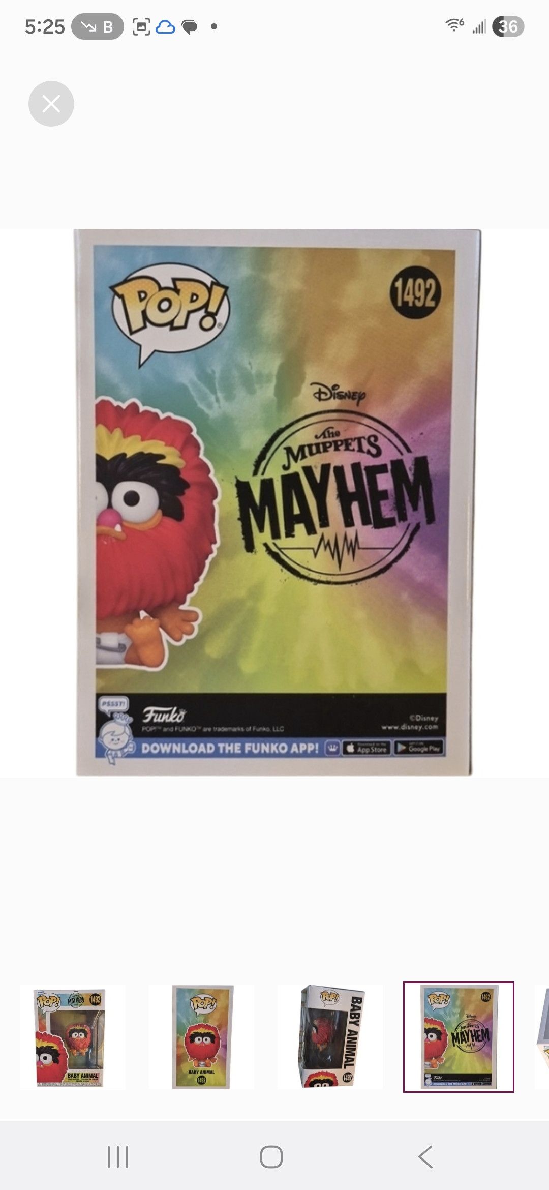 Other Funko × Muppets Mayhem Baby Animal POP Vinyl Figure Size ONE SIZE - 4 Thumbnail