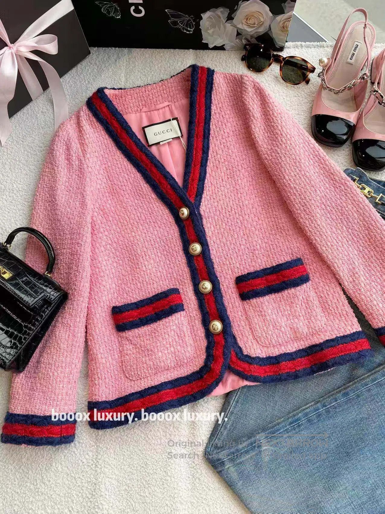 Gucci Guicci Classic pink cardigan| Size S / US 4 / IT 40 - 1 Thumbnail