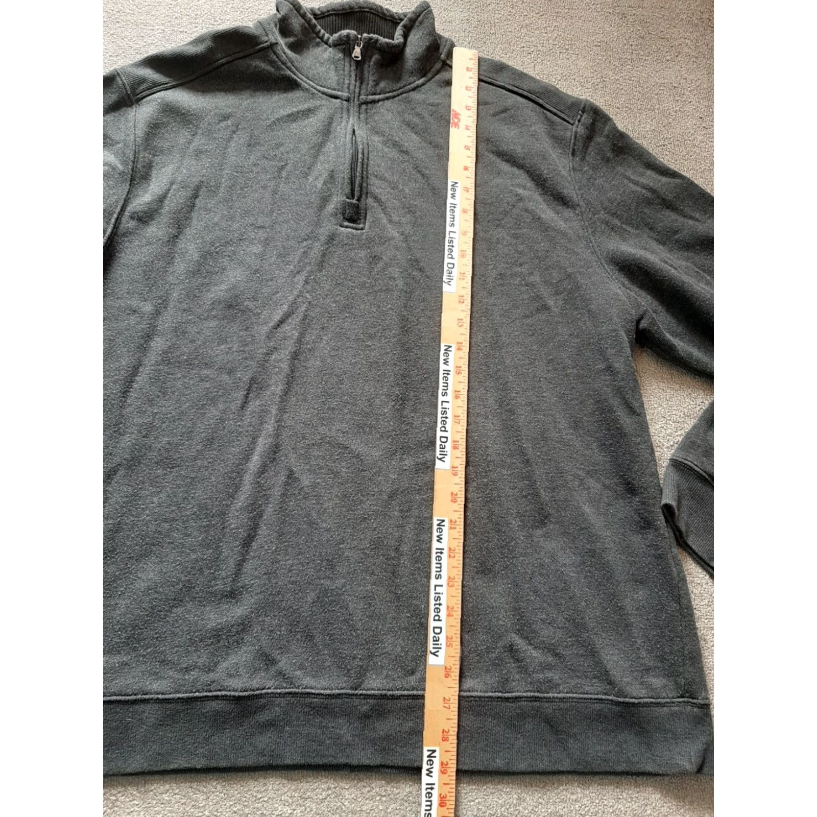 Arrow Arrow Mens Gray Long Sleeve Sweater 2XL 3XL XXL Pullover Knit Crew Zip Closure Casual Cotton Jacket? Size US XXL / EU 58 / 5 - 2 Thumbnail