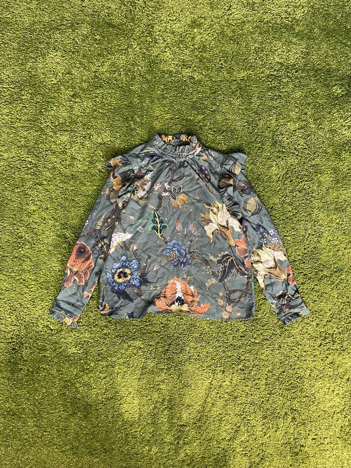 Barbour × Designer Barbour mabley top floral pattern blouse Size S / US 4 / IT 40 - 1 Thumbnail