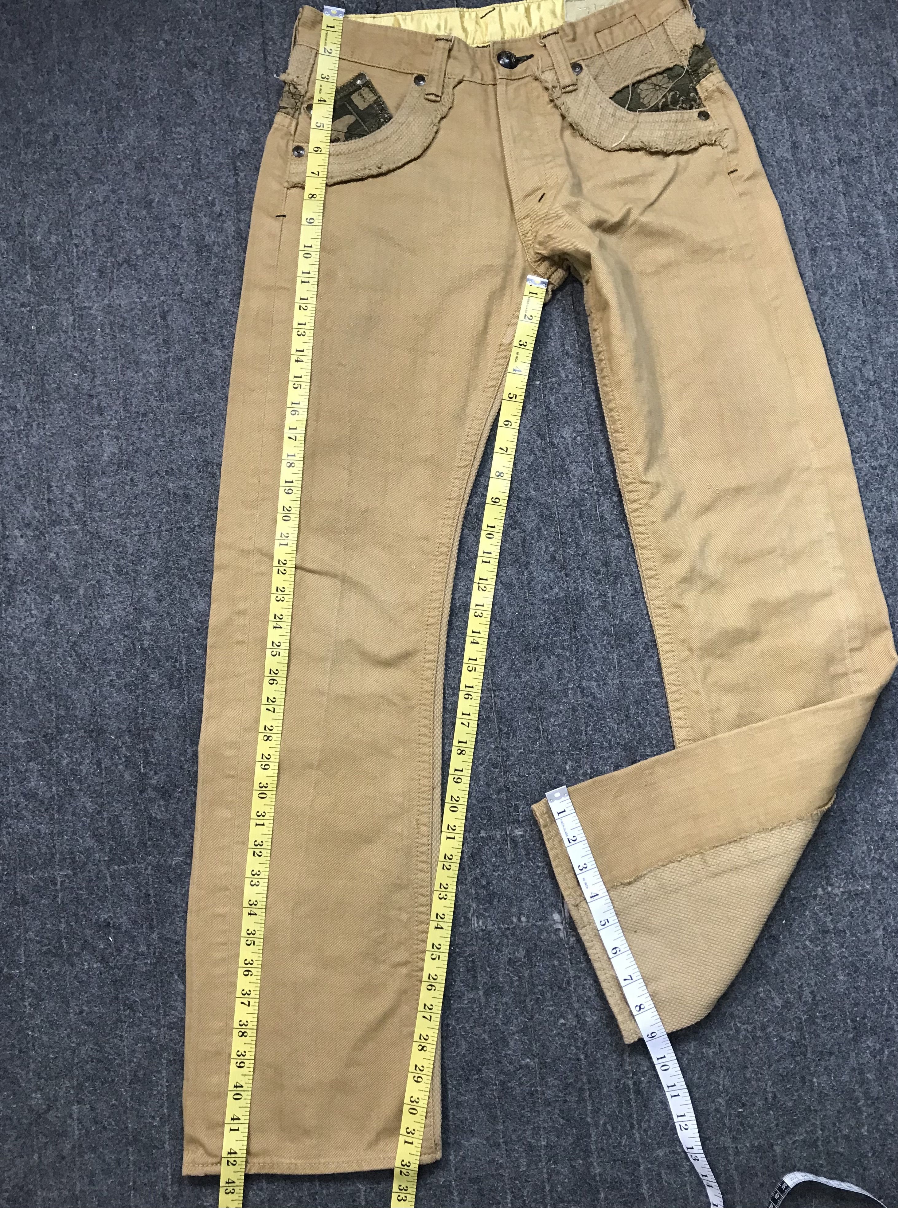 Japanese Brand 90s Japanese Beige Jeans Ethic Style Buttonfly Straight Cut Size US 30 / EU 46 - 14 Thumbnail