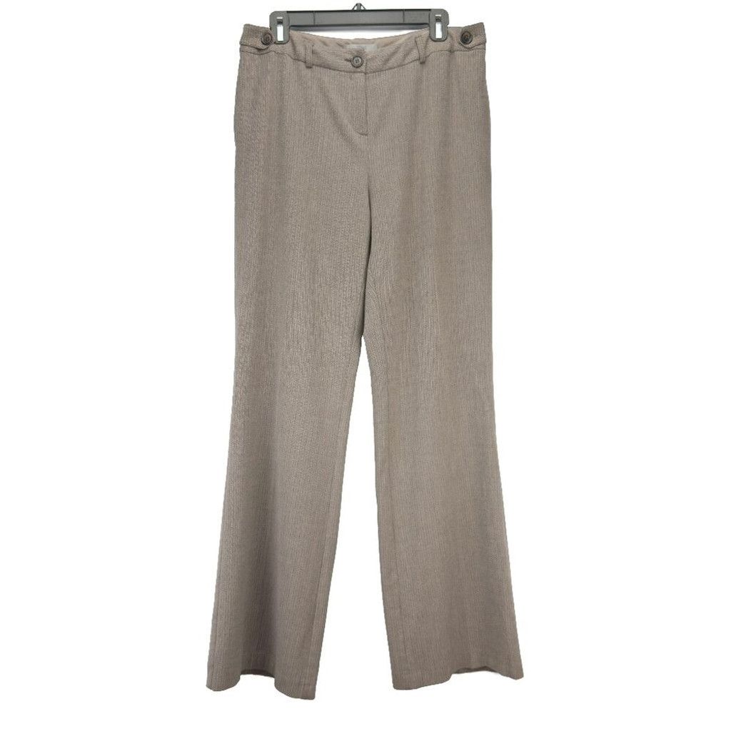 Marks & Spencer MARKS & SPENCER Bootcut Academia Beige Brown Trousers US 10 Size 32" / US 10 / IT 46 - 2 Thumbnail