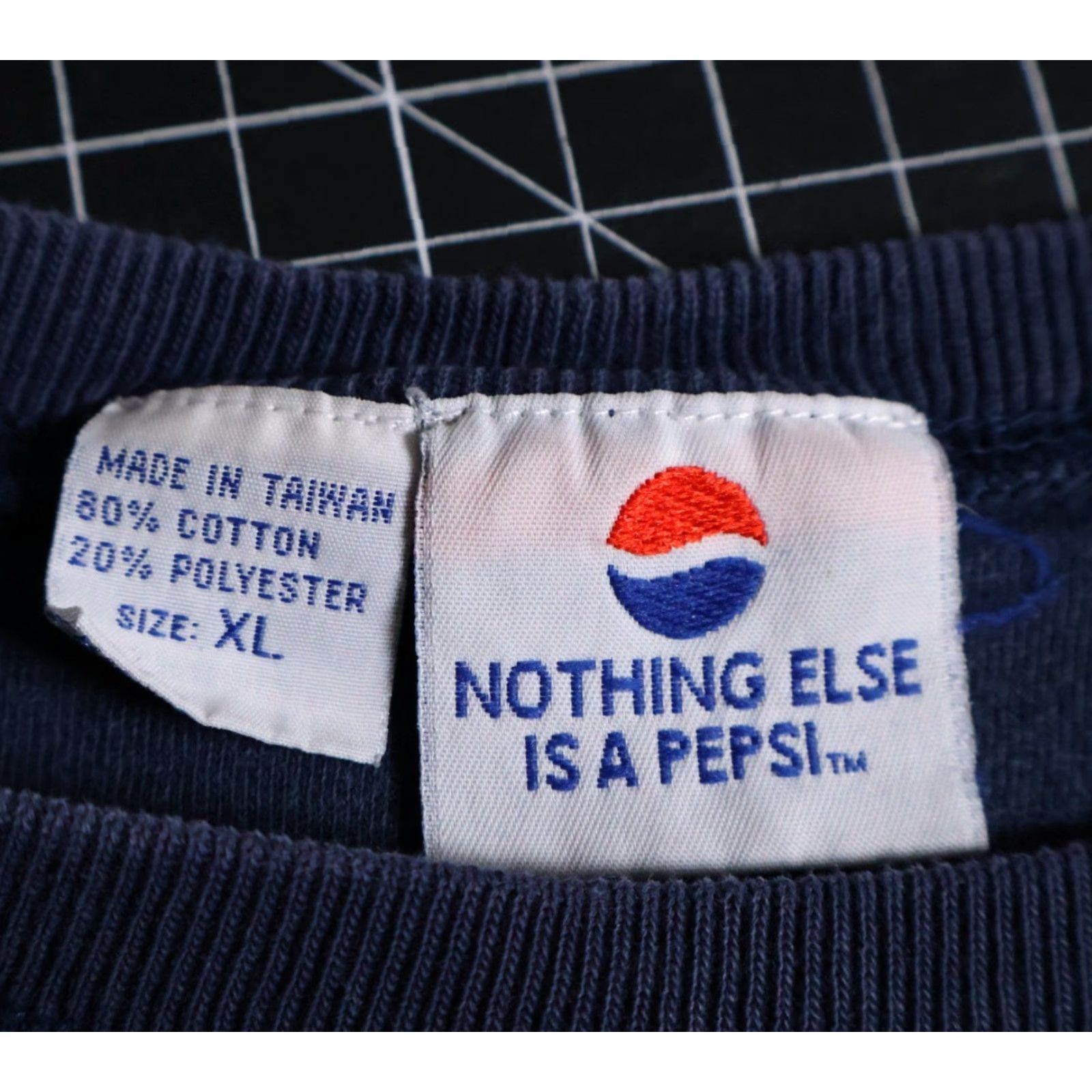 Spell VINTAGE Pepsi Embroidered Sweatshirt XL Adult Blue 90s Retro Graphic Print Crewneck Mens Size US XL / EU 56 / 4 - 3 Thumbnail