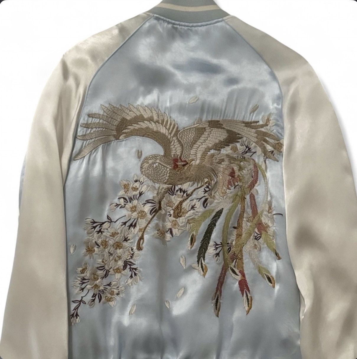 Zara Embroidered Satin Bomber Jacket Size US S / EU 44-46 / 1 - 2 Thumbnail