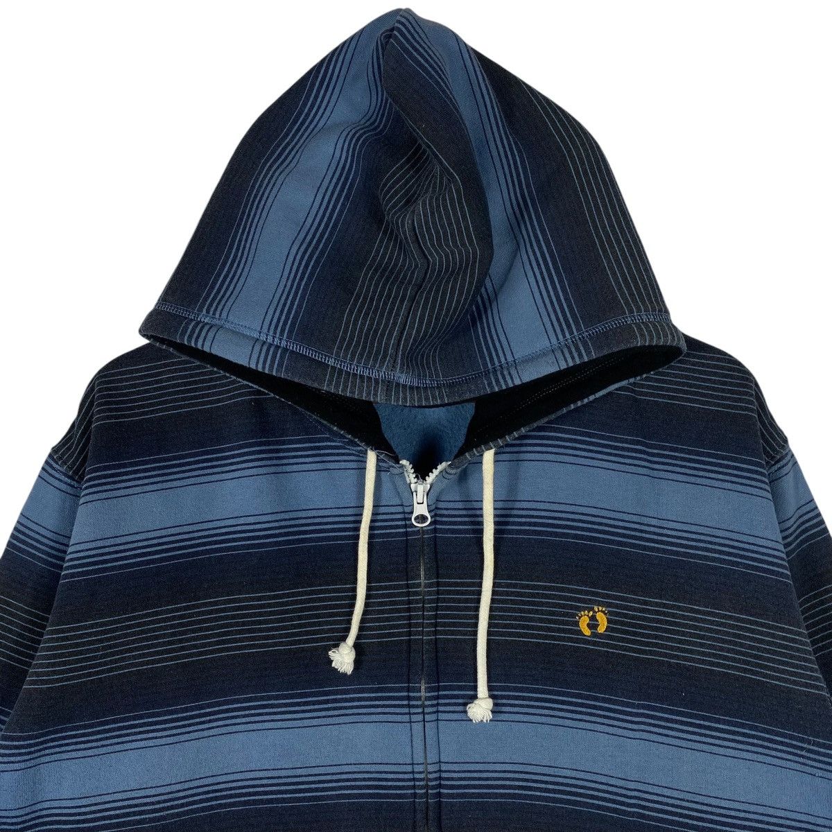 Hang Ten × Vintage Vintage Hang Ten Full Zip Hoodie Blue Pullover Jumper L Size US L / EU 52-54 / 3 - 4 Thumbnail