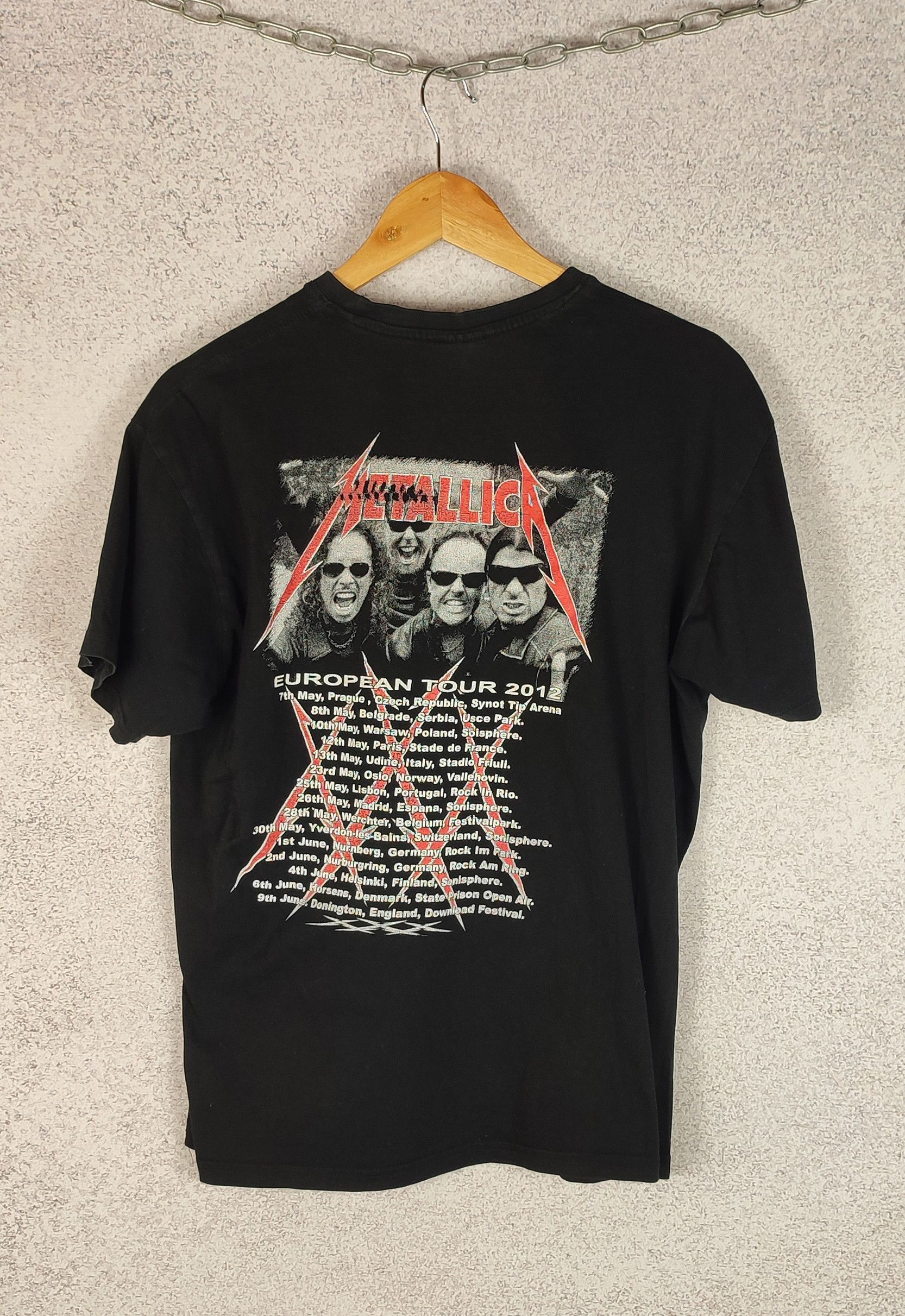 Band Tees 🔥 Metallica 🔥 Band Tee European Tour 2012 T-shirt Size US L / EU 52-54 / 3 - 5 Thumbnail